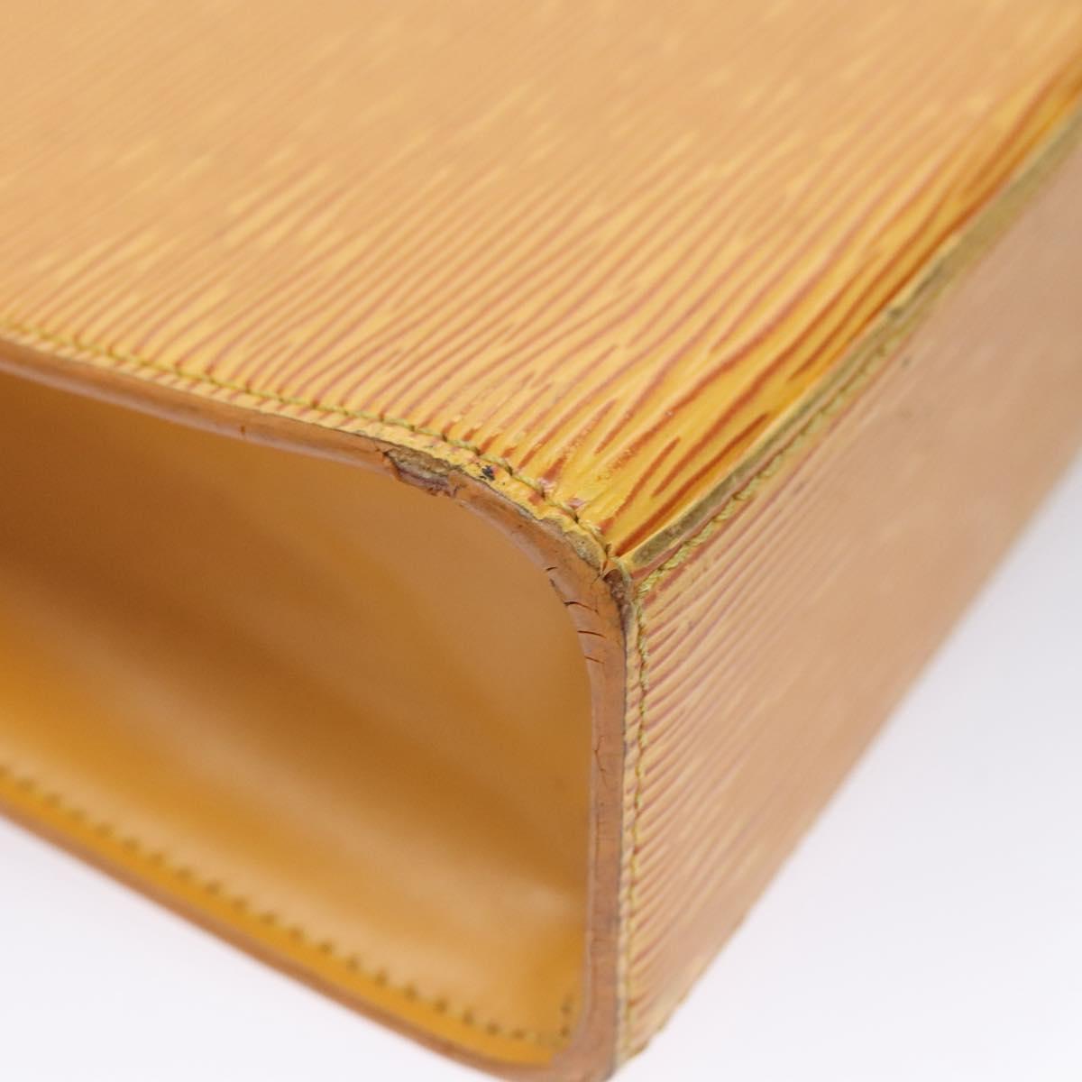 LOUIS VUITTON Epi Malesherbes Hand Bag Tassili Yellow Jonne M52379 LV Auth EC198