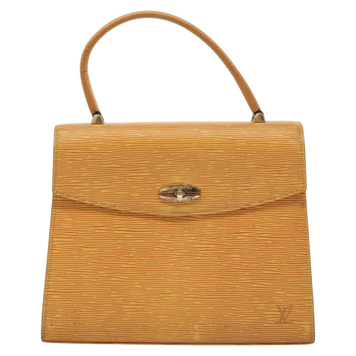 LOUIS VUITTON Epi Malesherbes Hand Bag Tassili Yellow Jonne M52379 LV Auth EC198