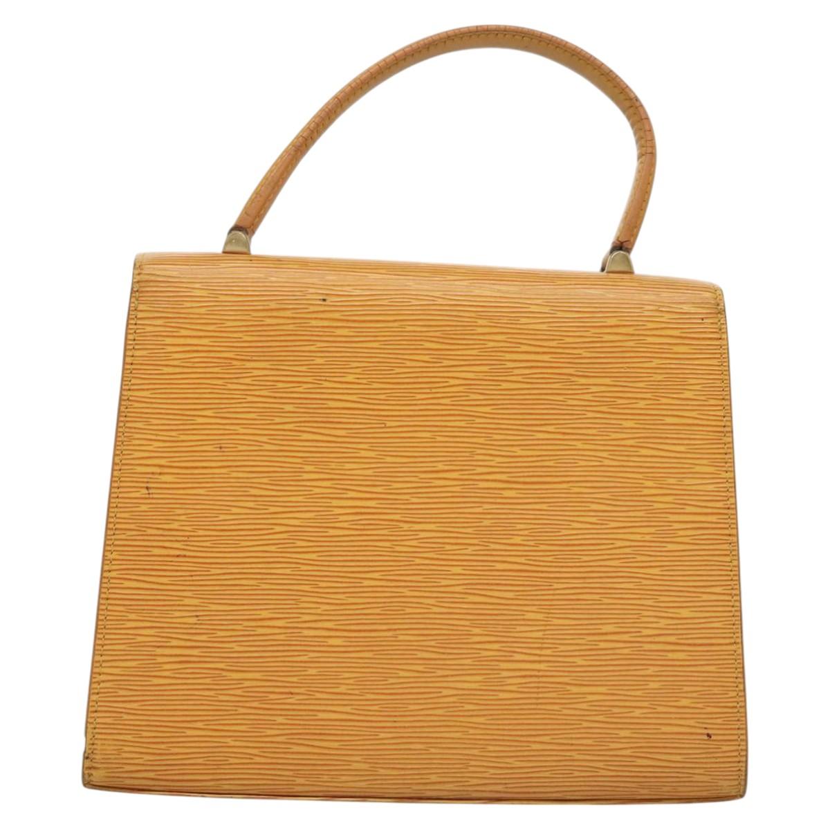 LOUIS VUITTON Epi Malesherbes Hand Bag Tassili Yellow Jonne M52379 LV Auth EC198