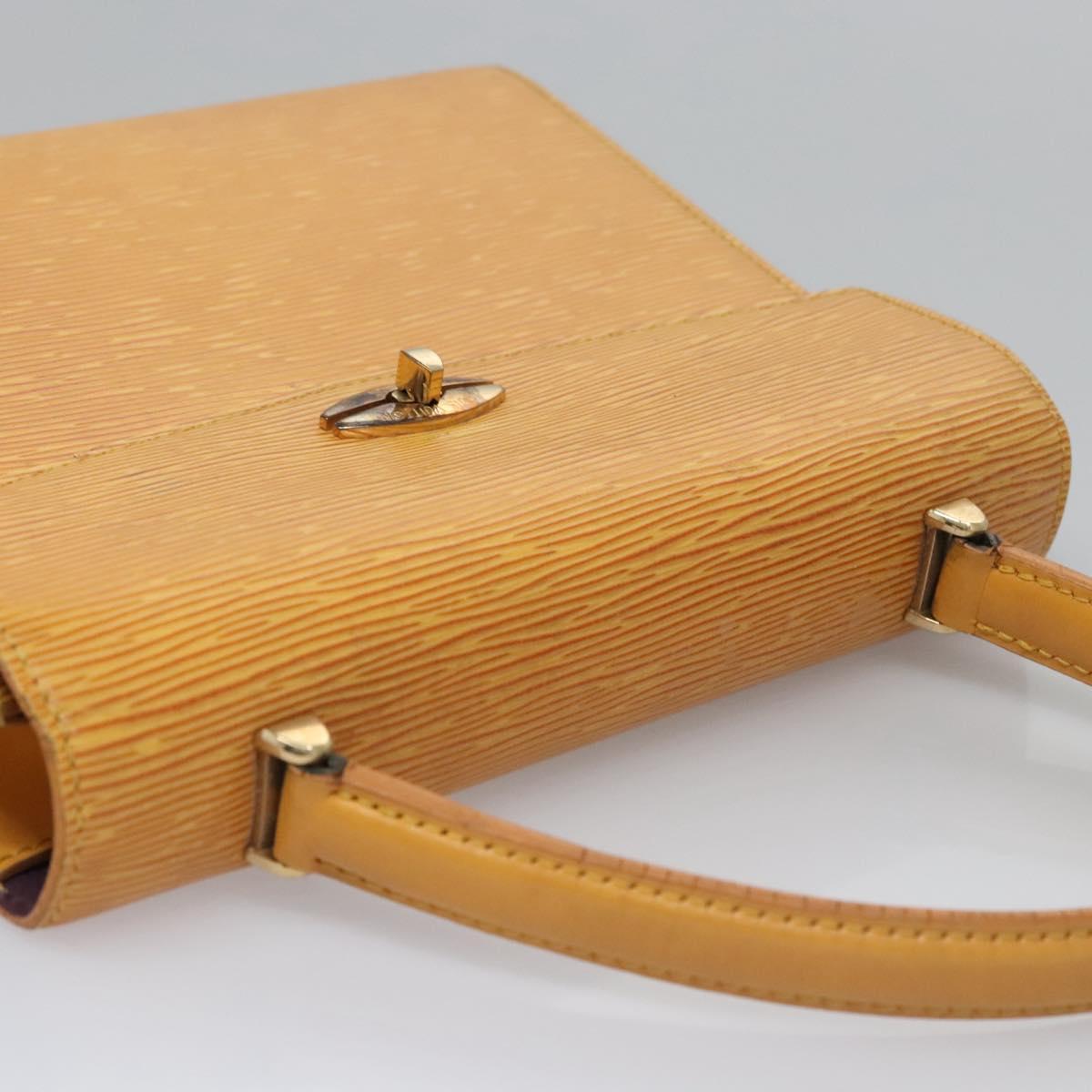 LOUIS VUITTON Epi Malesherbes Hand Bag Tassili Yellow Jonne M52379 LV Auth EC198
