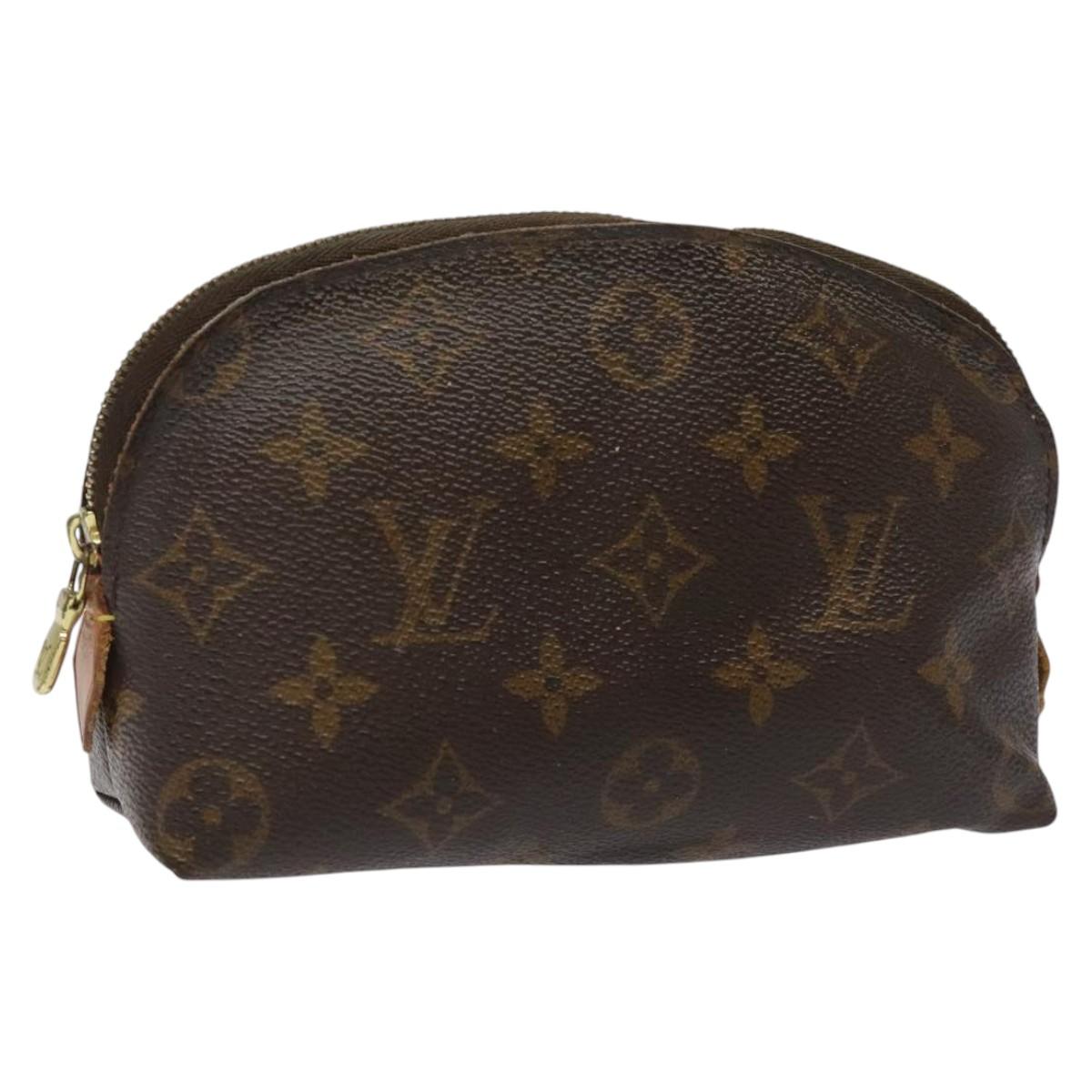 LOUIS VUITTON Monogram Pochette Cosmetic PM Cosmetic Pouch M47515 LV Auth EC216