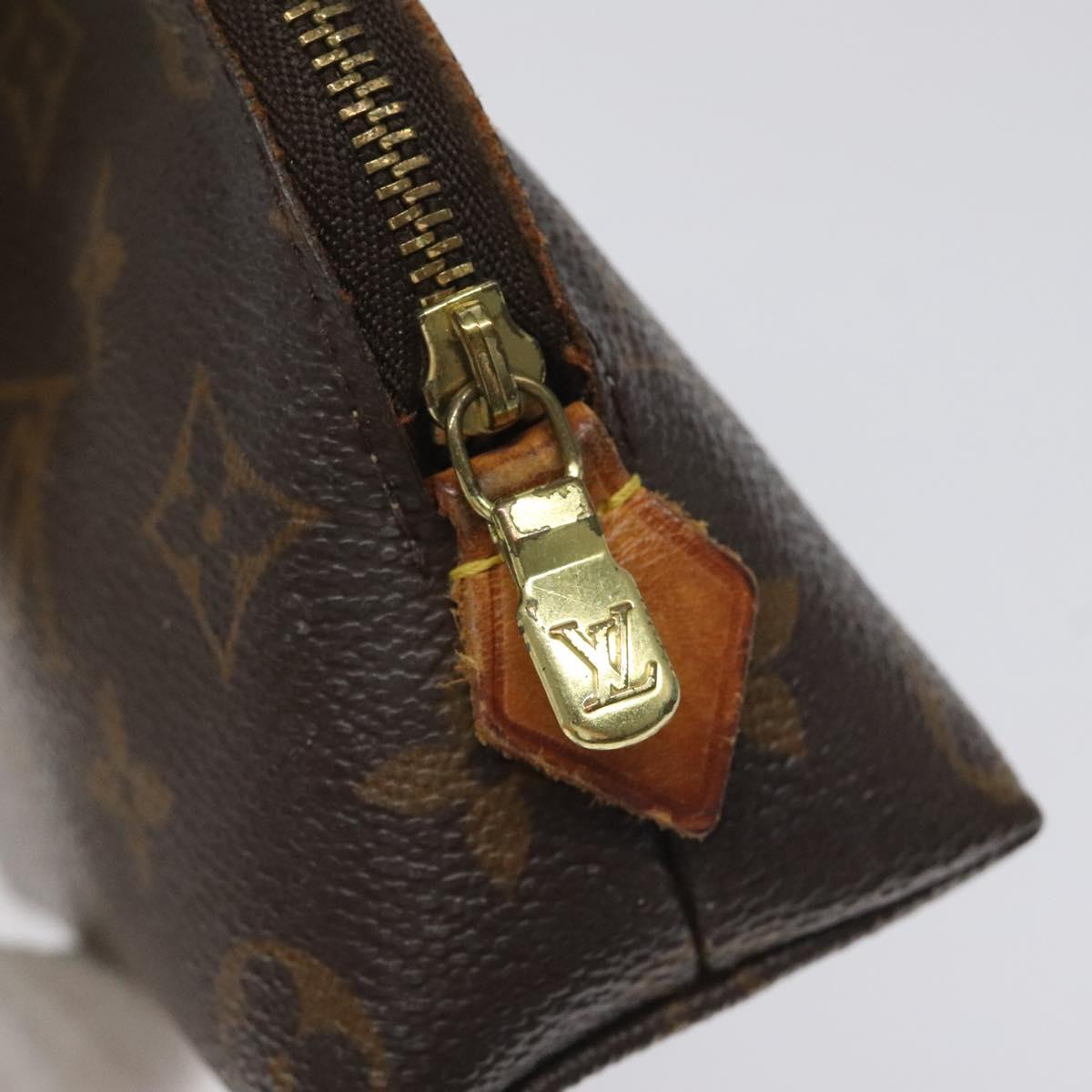 LOUIS VUITTON Monogram Pochette Cosmetic PM Cosmetic Pouch M47515 LV Auth EC216
