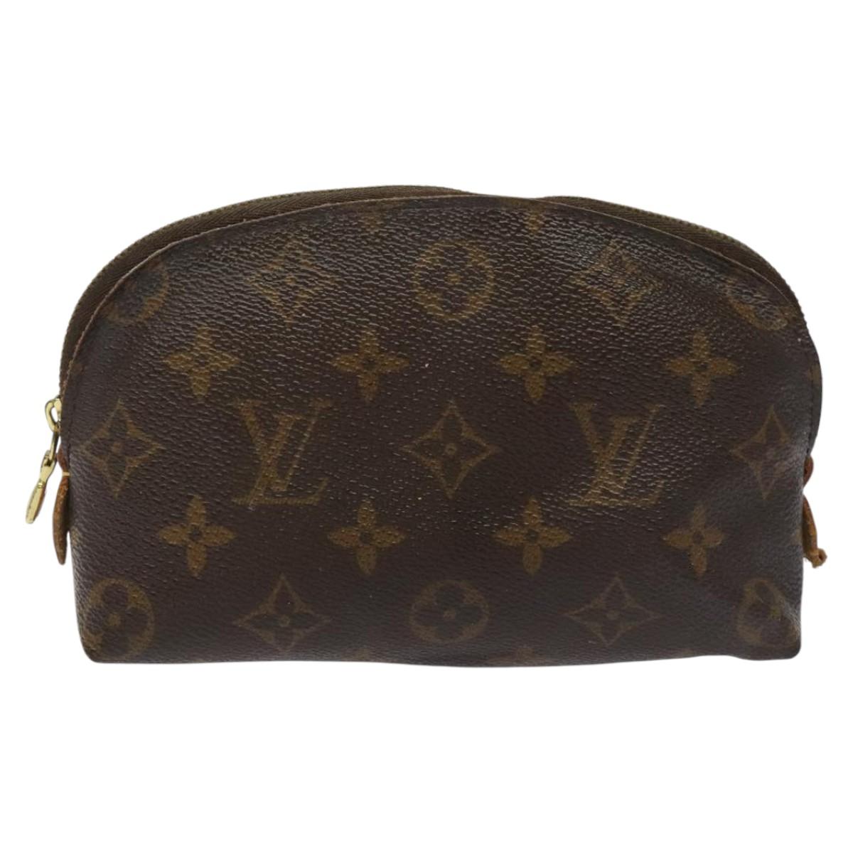 LOUIS VUITTON Monogram Pochette Cosmetic PM Cosmetic Pouch M47515 LV Auth EC216