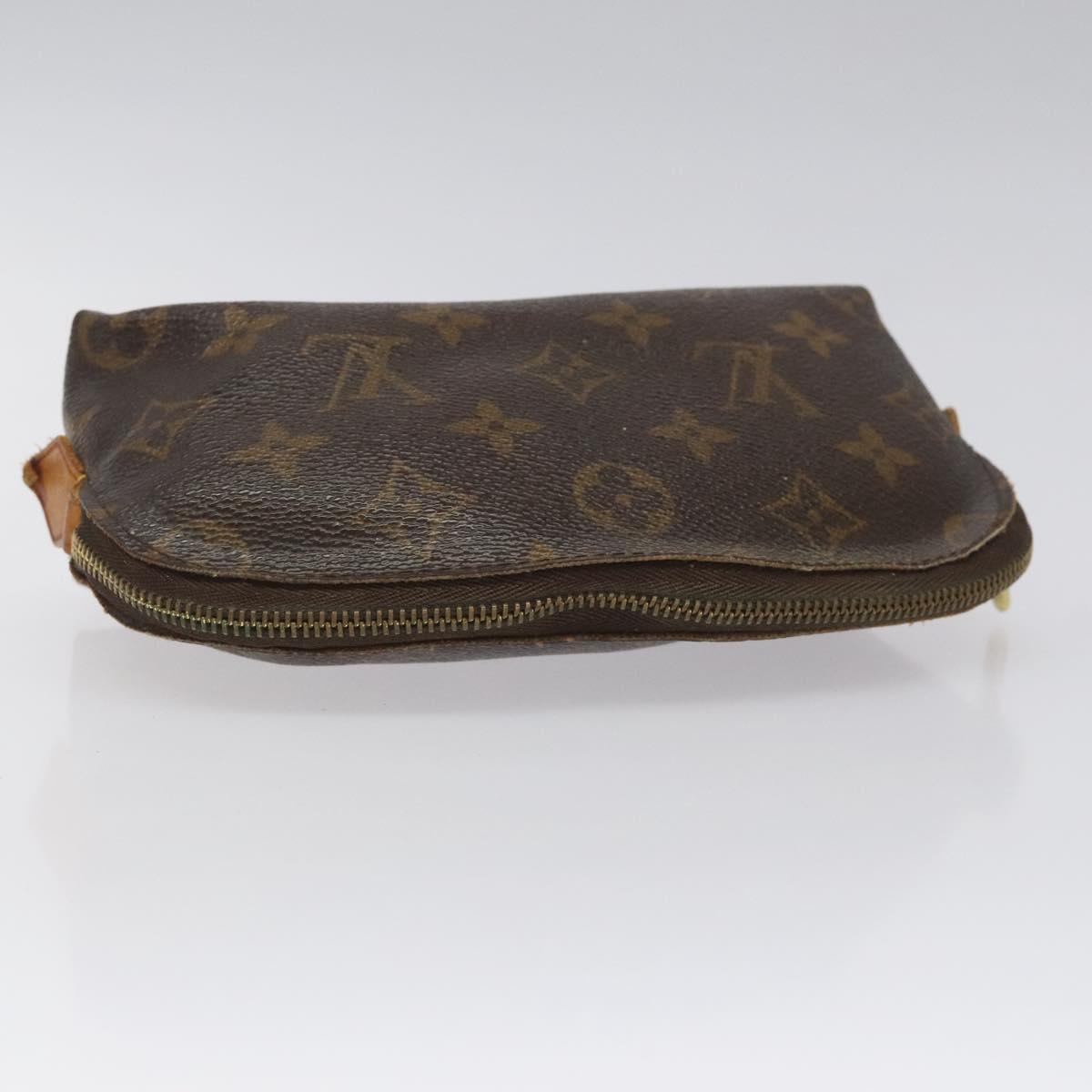 LOUIS VUITTON Monogram Pochette Cosmetic PM Cosmetic Pouch M47515 LV Auth EC216