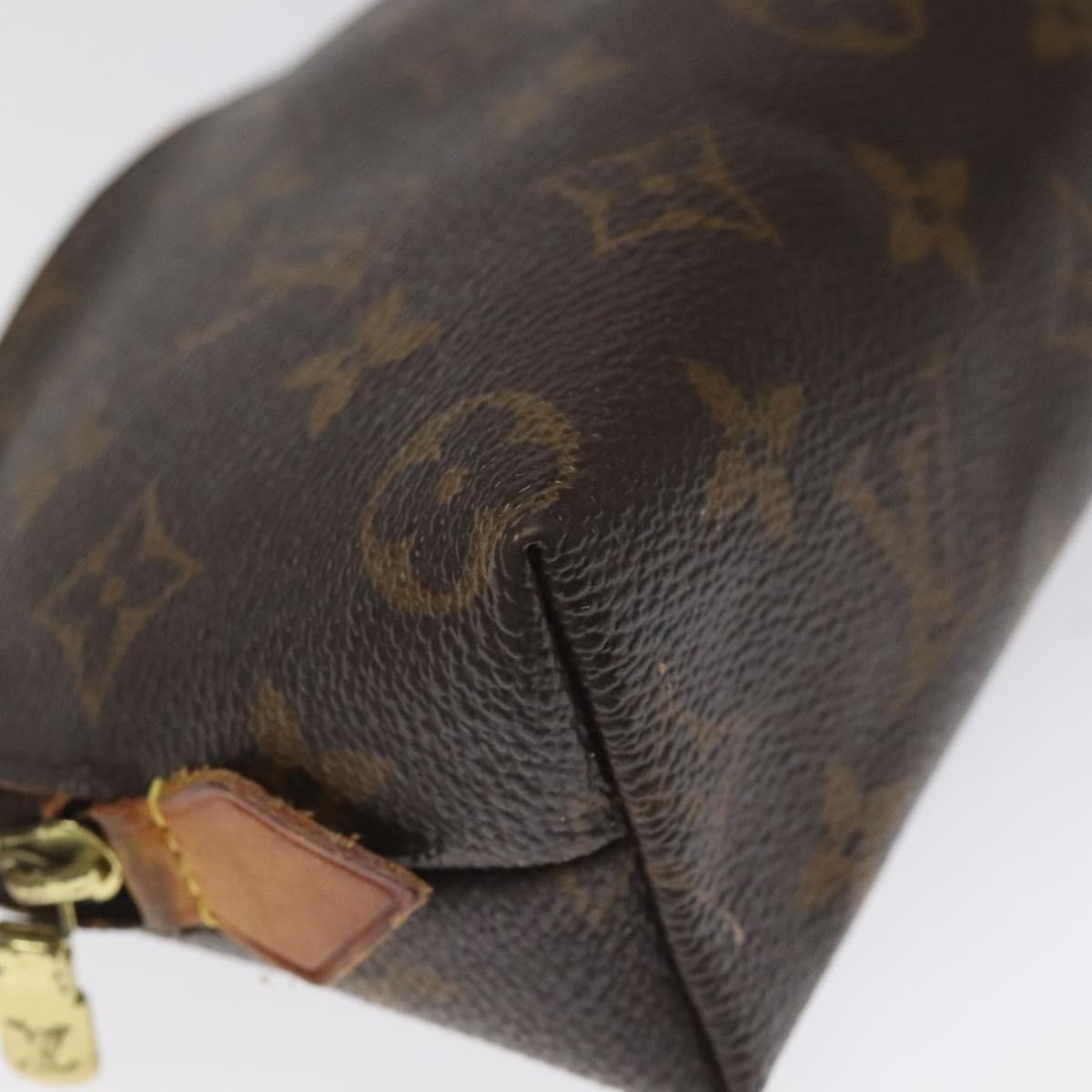 LOUIS VUITTON Monogram Pochette Cosmetic PM Cosmetic Pouch M47515 LV Auth EC216