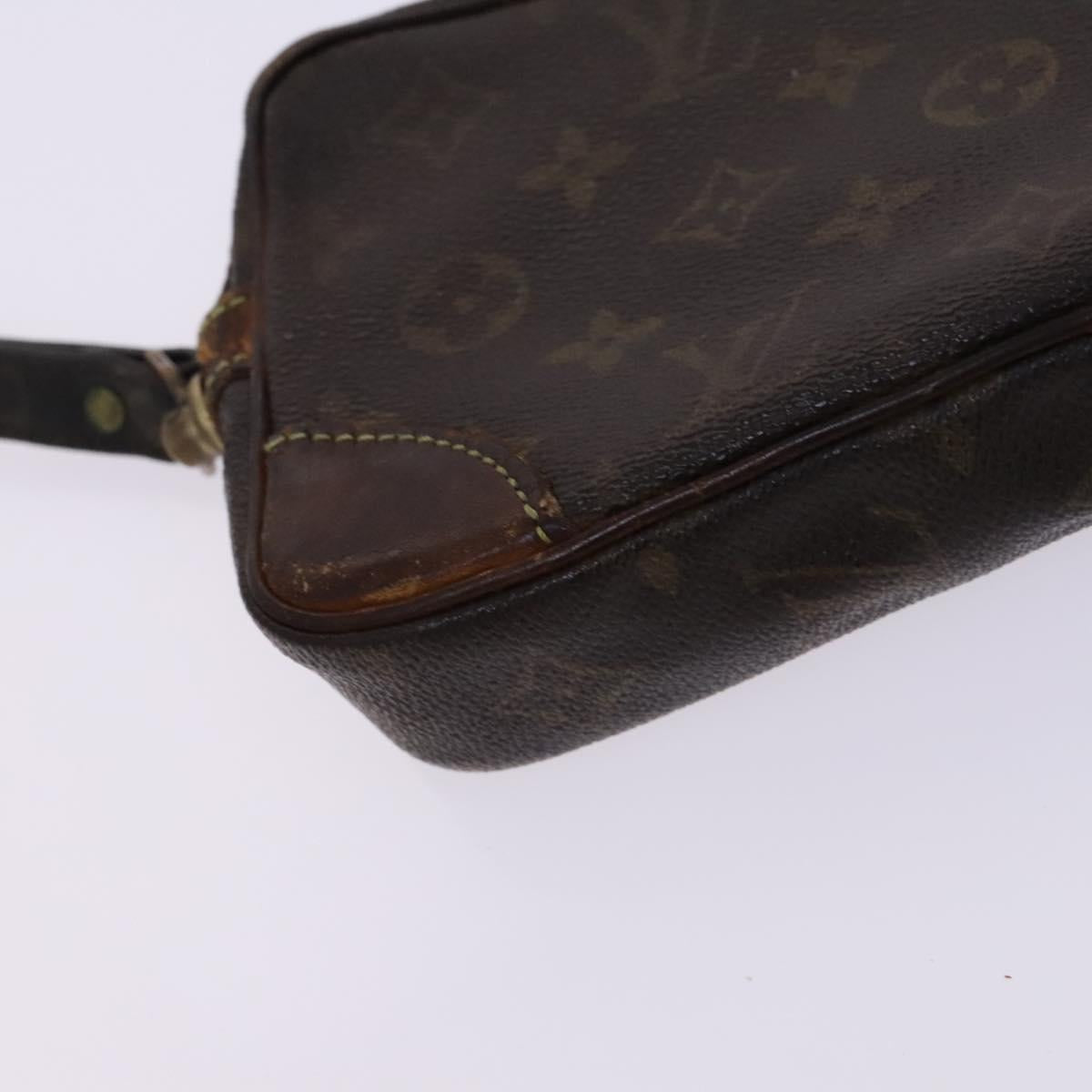 LOUIS VUITTON Monogram Clutch Bag 2 Set LV Auth EC228