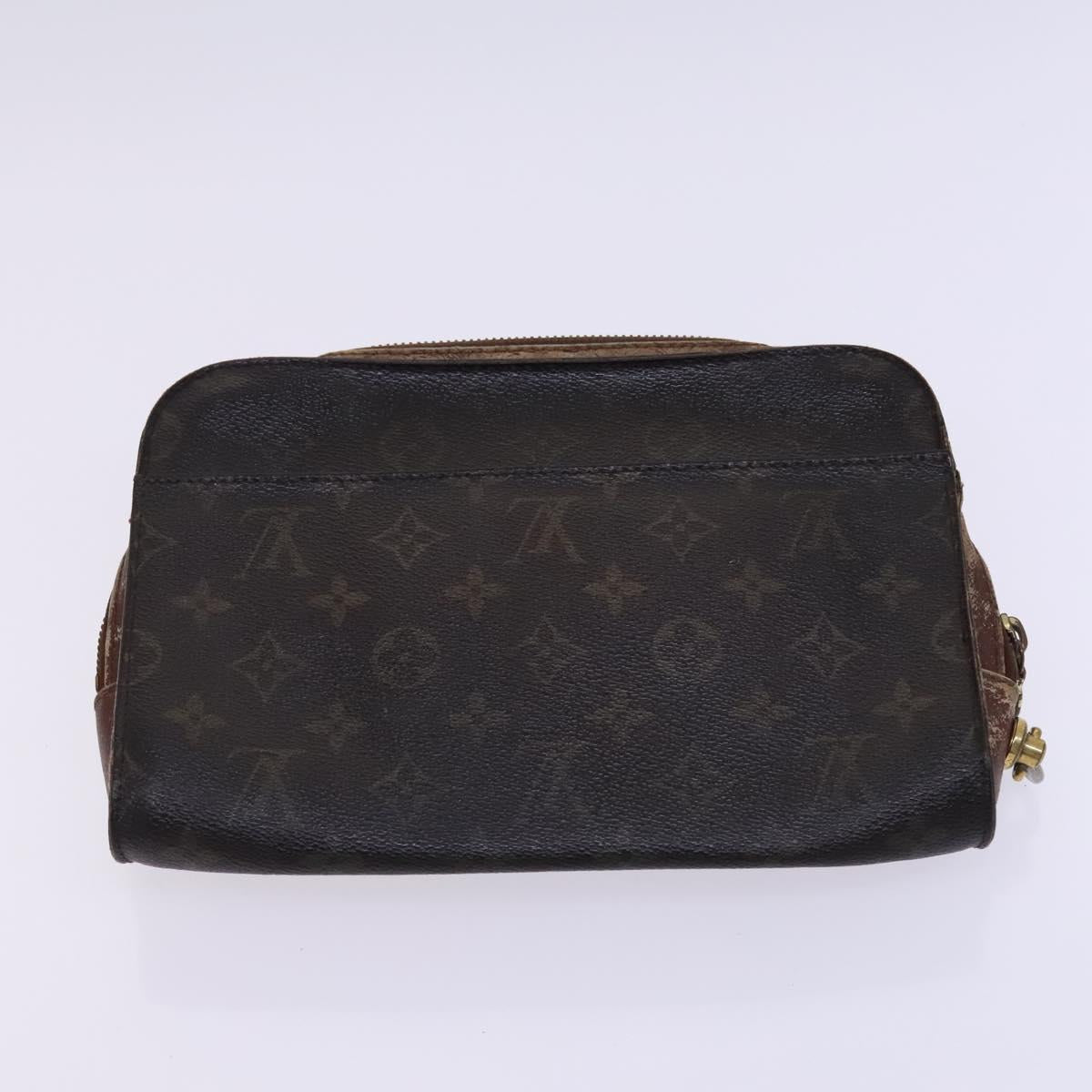 LOUIS VUITTON Monogram Clutch Bag 2Set LV Auth EC228