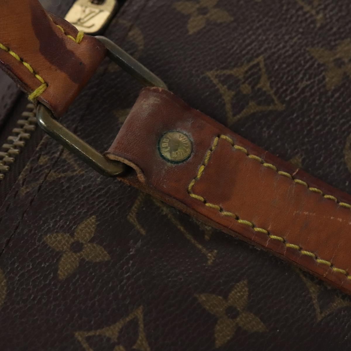 LOUIS VUITTON Monogram Keepall 55 Boston Bag M41424 LV Auth EC256