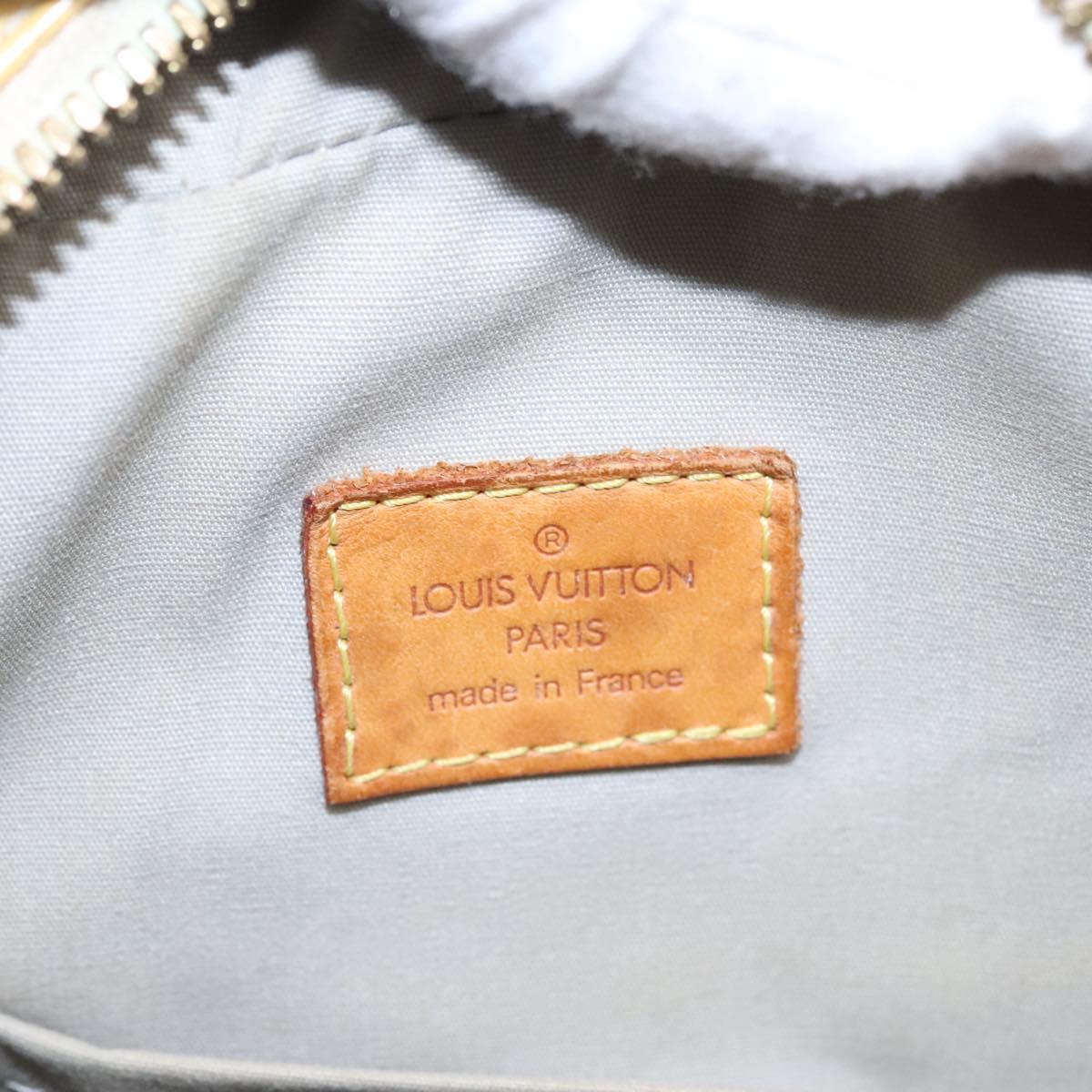 LOUIS VUITTON Monogram Vernis Summit Drive Hand Bag Perle M93514 LV Auth EC278