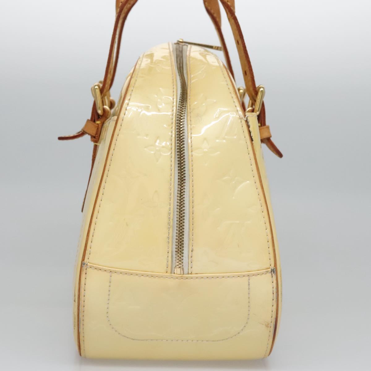 LOUIS VUITTON Monogram Vernis Summit Drive Hand Bag Perle M93514 LV Auth EC278