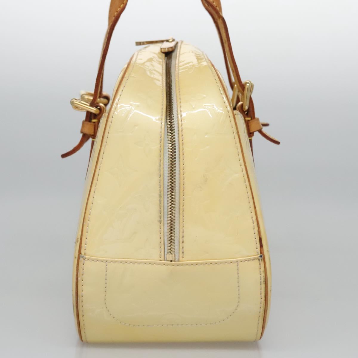 LOUIS VUITTON Monogram Vernis Summit Drive Hand Bag Perle M93514 LV Auth EC278