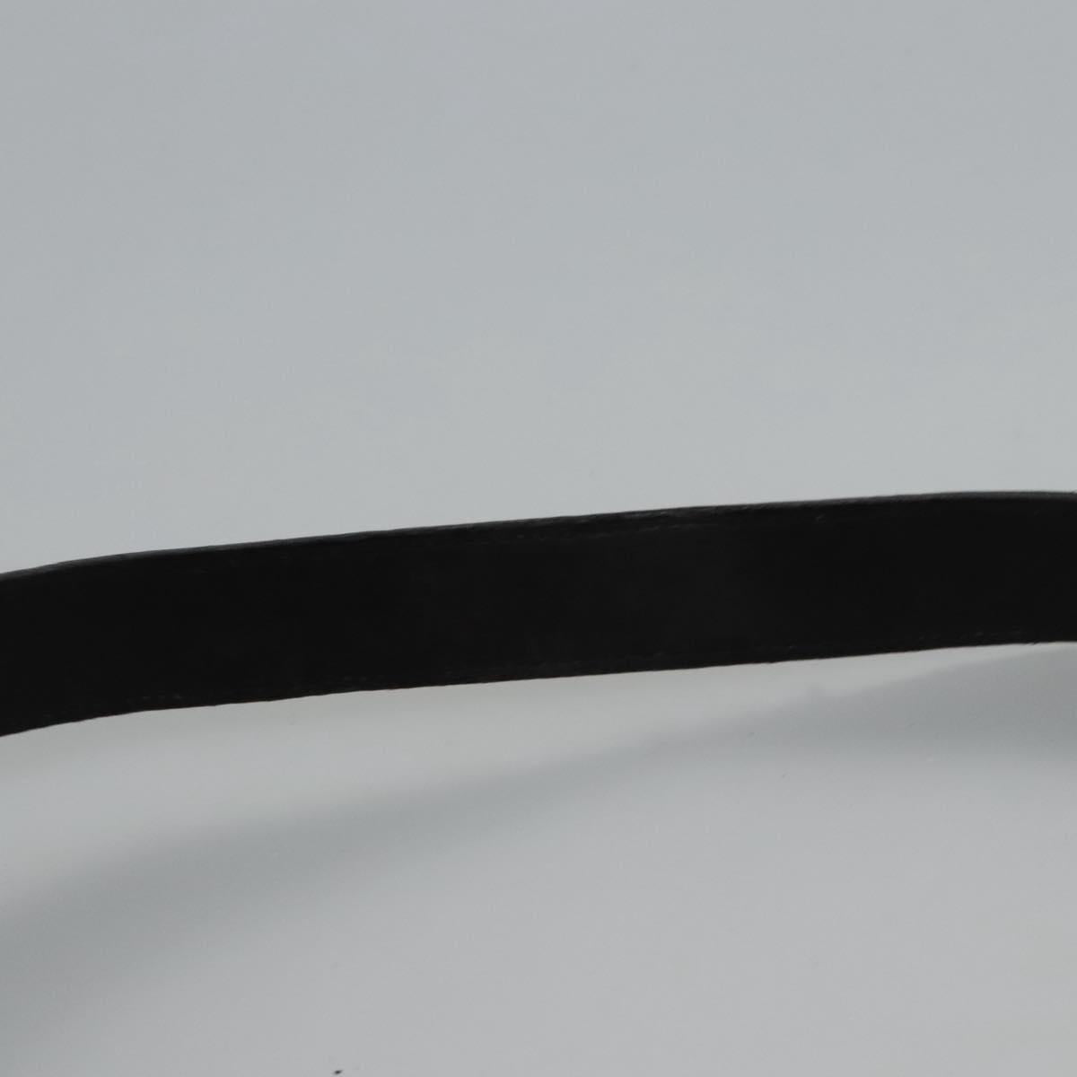 Salvatore Ferragamo Shoulder Bag beads Black Auth EC288V