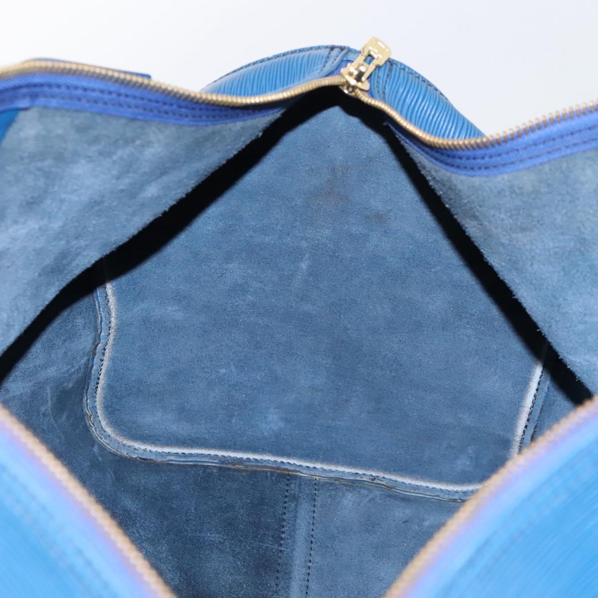 LOUIS VUITTON Epi Keepall 55 Boston Bag Toledo Blue M42955 LV Auth EC290