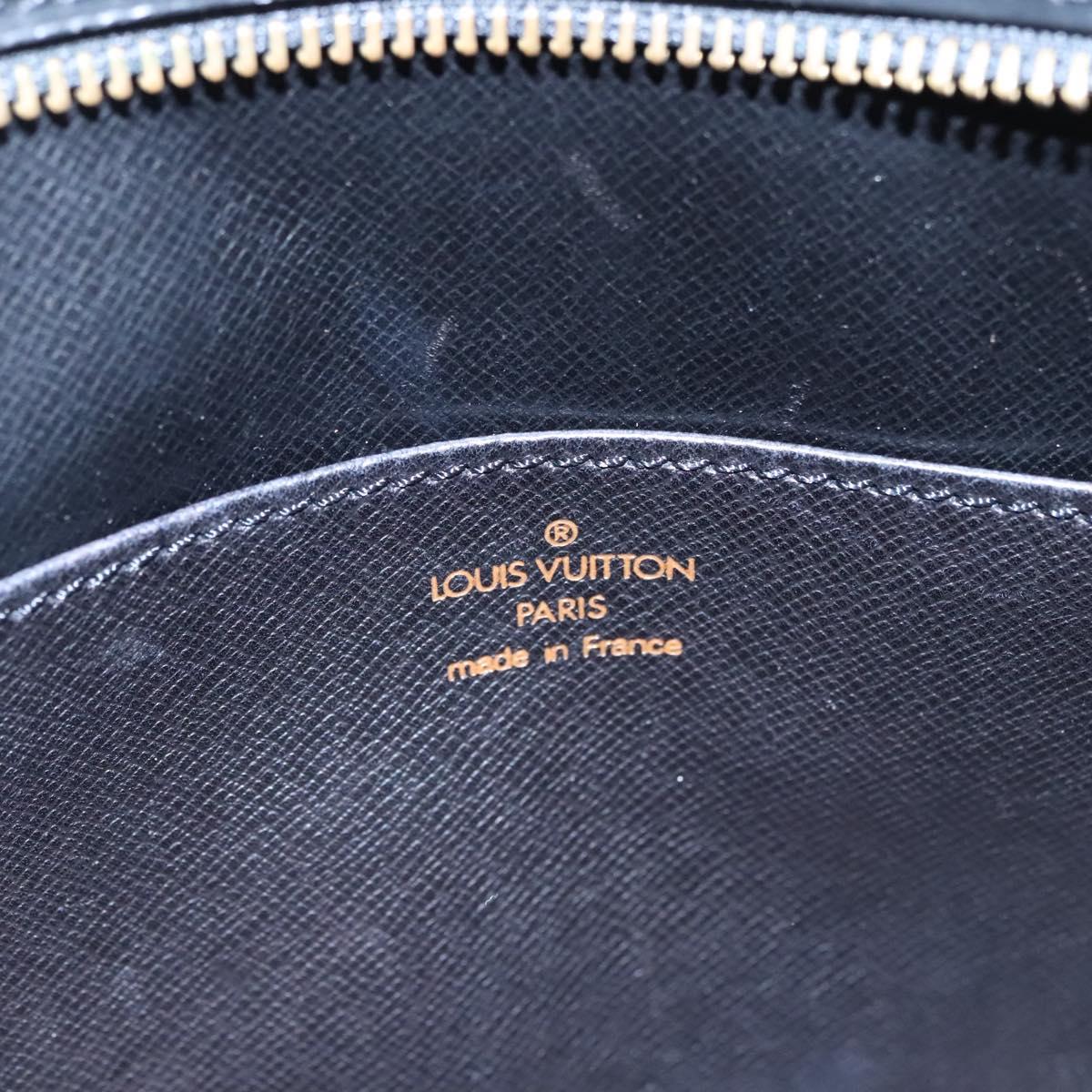 LOUIS VUITTON Epi Pochette Homme Clutch Bag Black Noir M52522 LV Auth EC319
