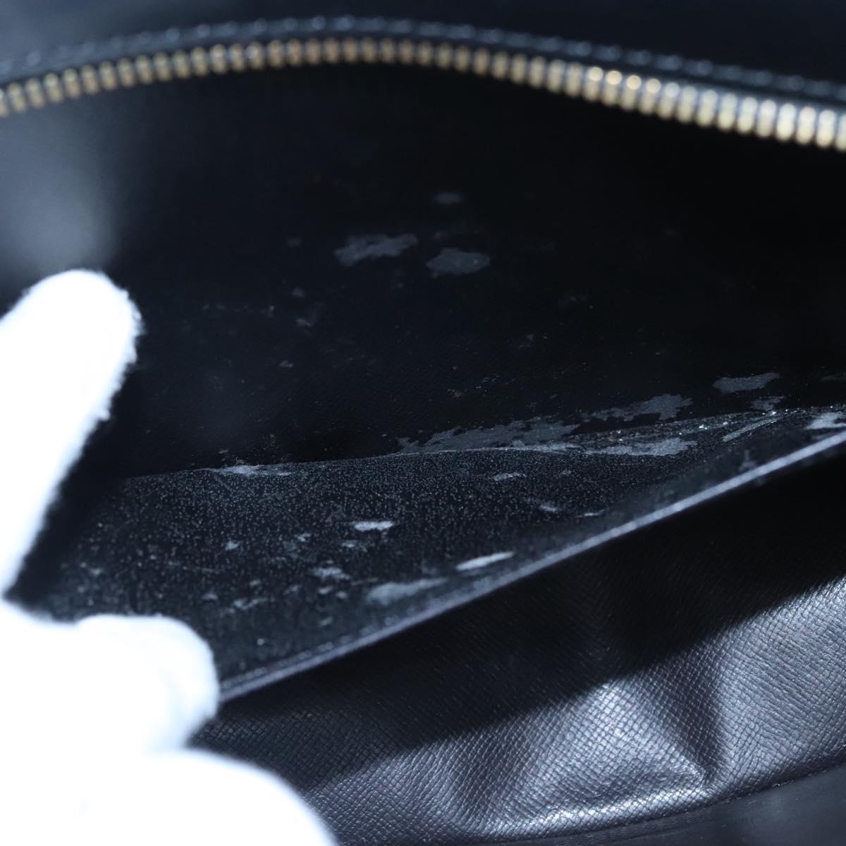 LOUIS VUITTON Epi Pochette Homme Clutch Bag Black Noir M52522 LV Auth EC319