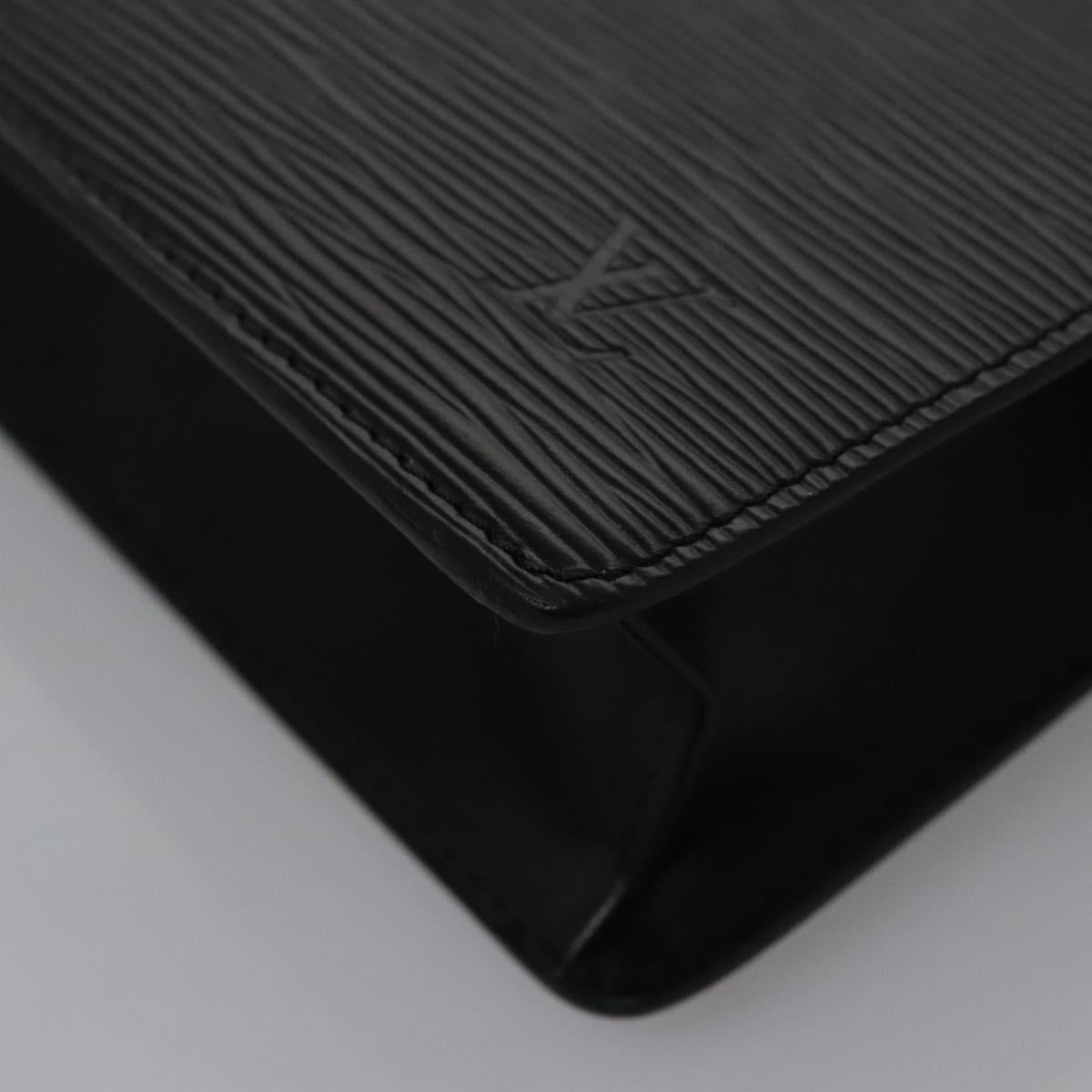 LOUIS VUITTON Epi Pochette Homme Clutch Bag Black Noir M52522 LV Auth EC319