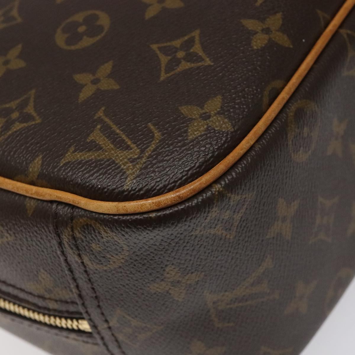 LOUIS VUITTON Monogram Trouville Hand Bag M42228 LV Auth EC338