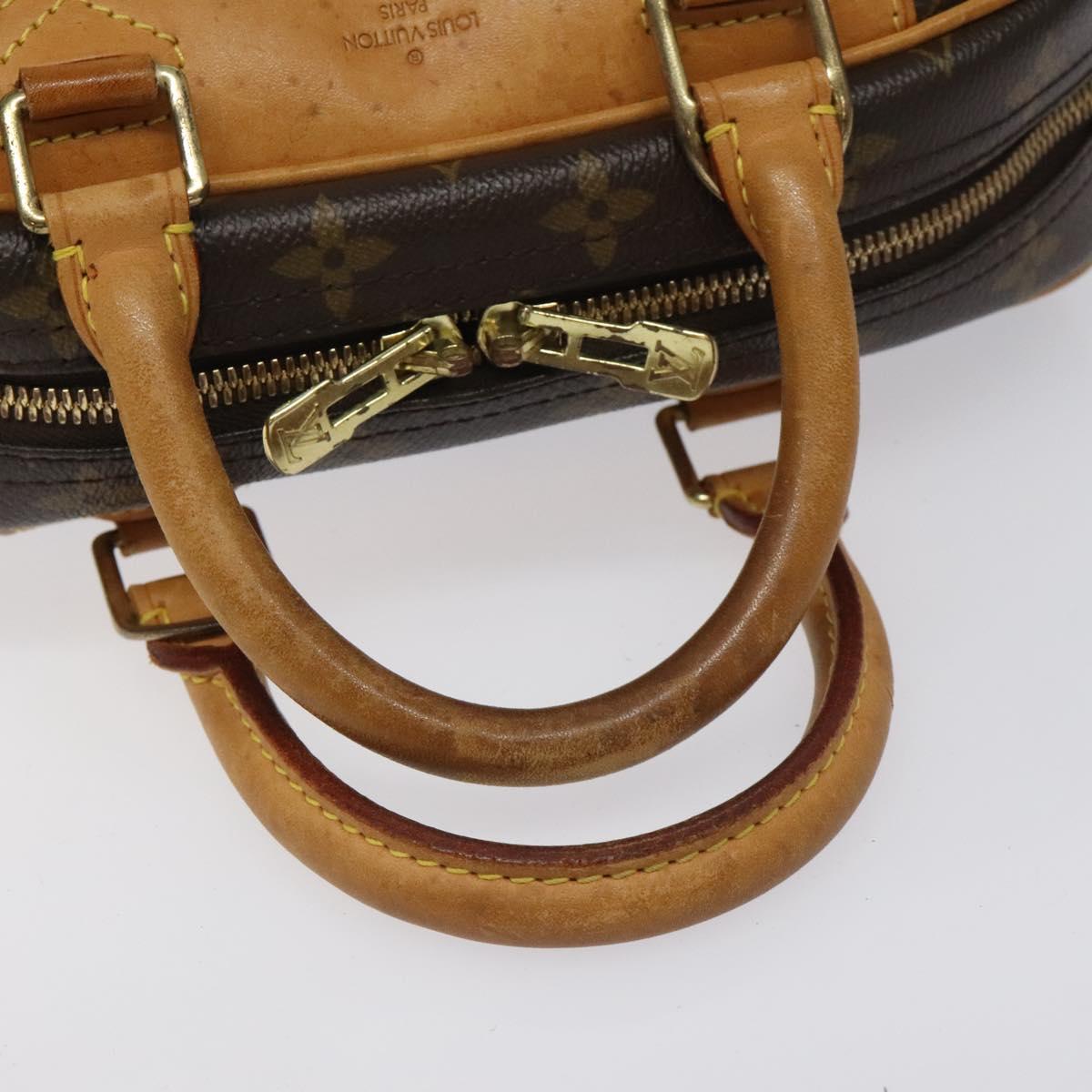 LOUIS VUITTON Monogram Trouville Hand Bag M42228 LV Auth EC338
