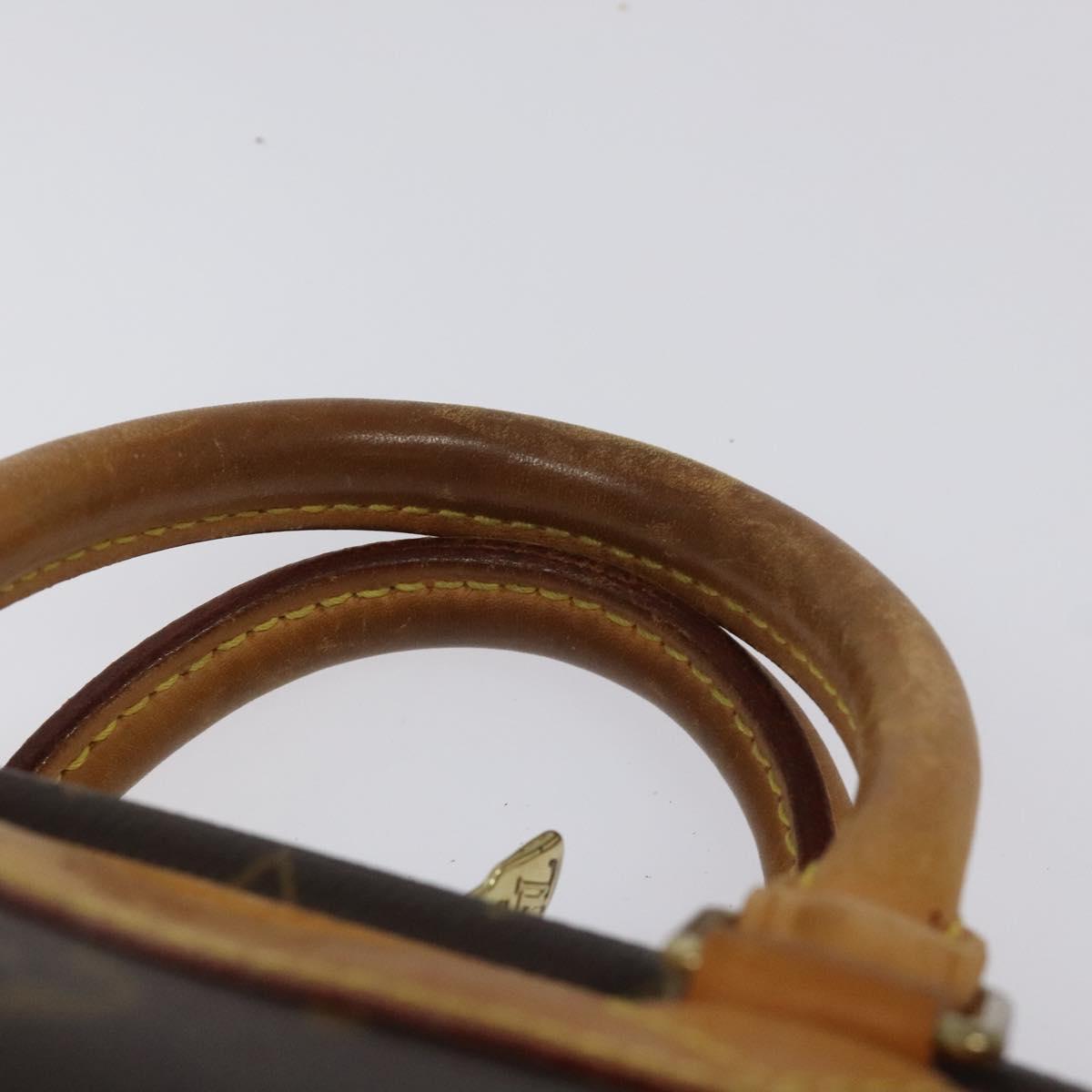 LOUIS VUITTON Monogram Trouville Hand Bag M42228 LV Auth EC338
