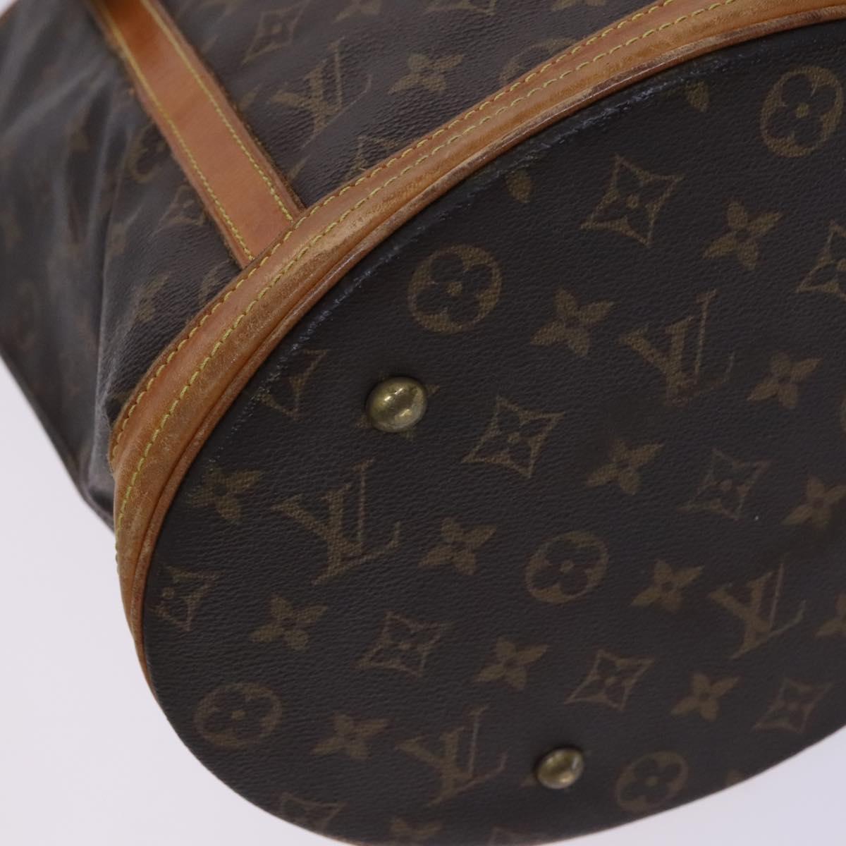LOUIS VUITTON Monogram Bucket GM Shoulder Bag M42236 LV Auth EC345