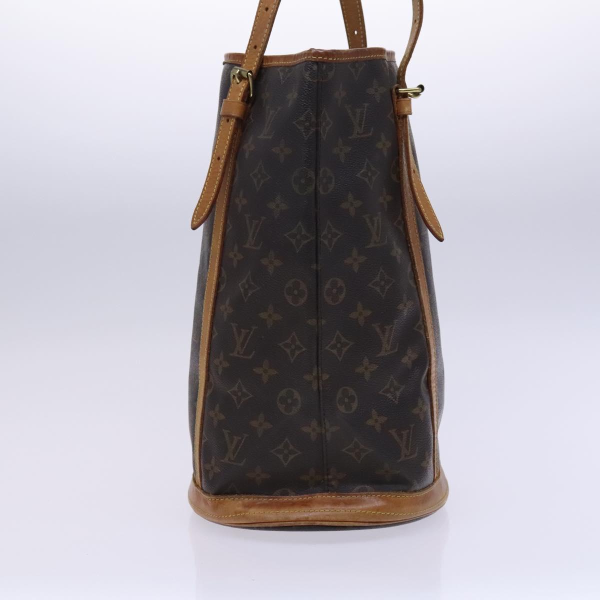 LOUIS VUITTON Monogram Bucket GM Shoulder Bag M42236 LV Auth EC345