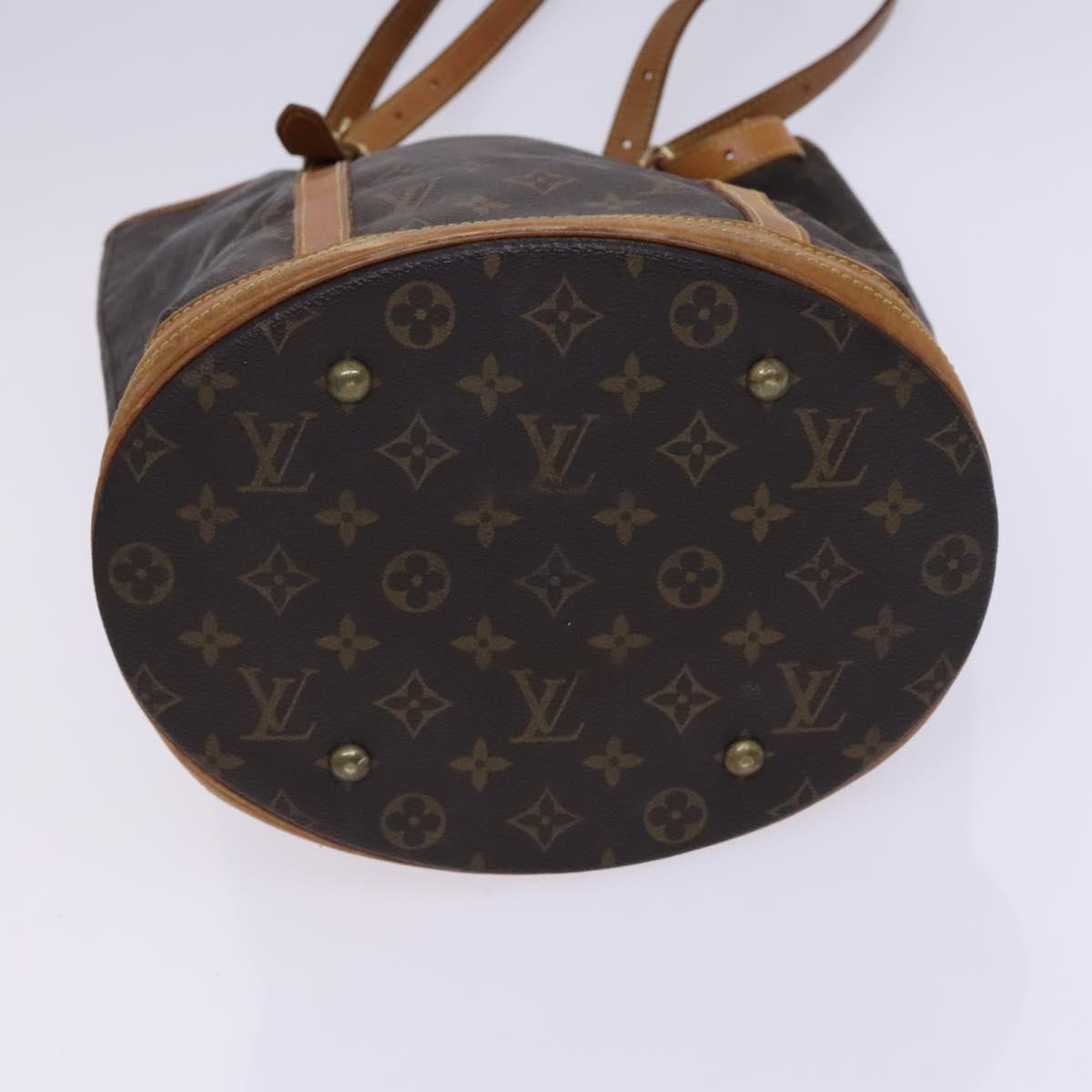 LOUIS VUITTON Monogram Bucket GM Shoulder Bag M42236 LV Auth EC345