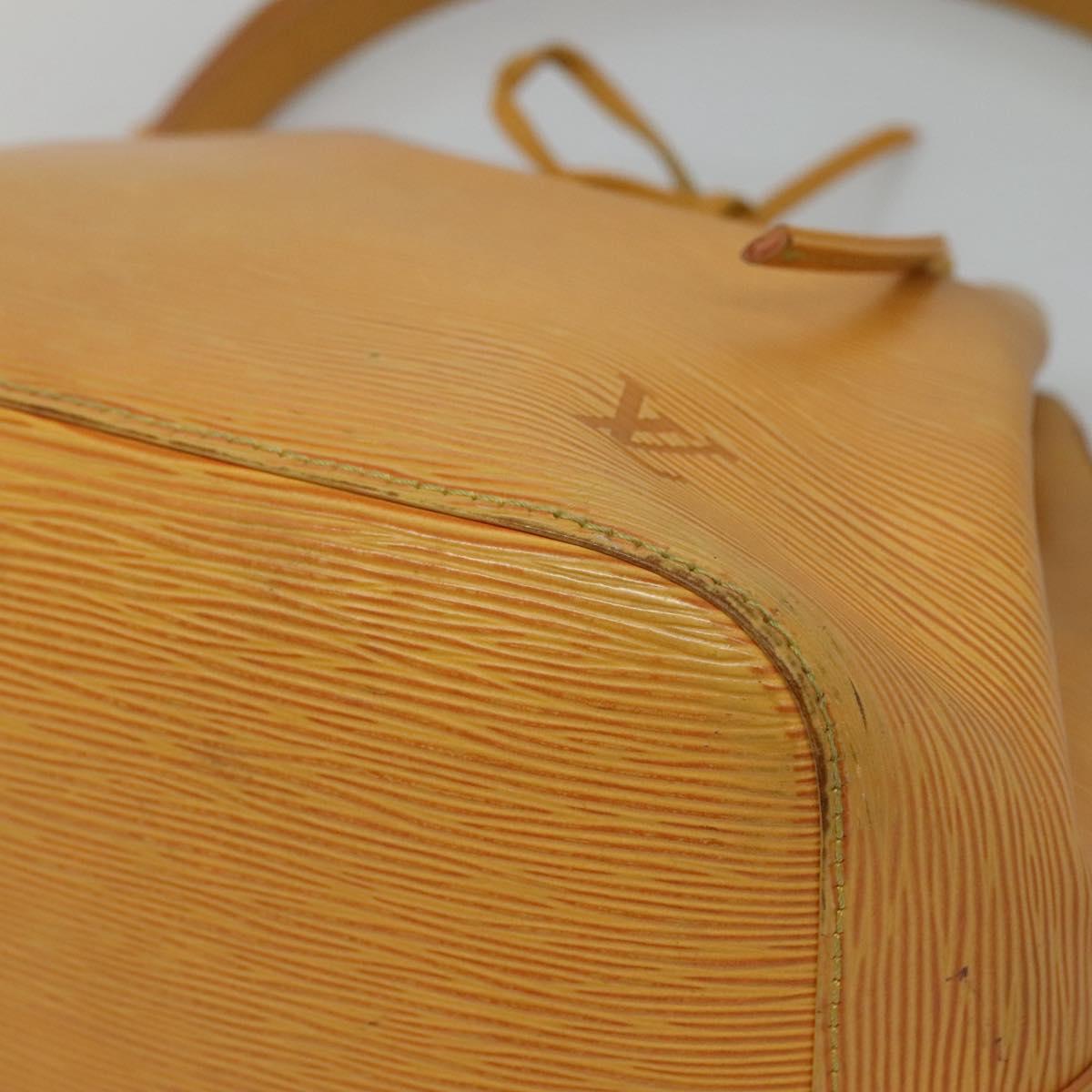 LOUIS VUITTON Epi Petit Noe Shoulder Bag Yellow M44109 LV Auth EC352