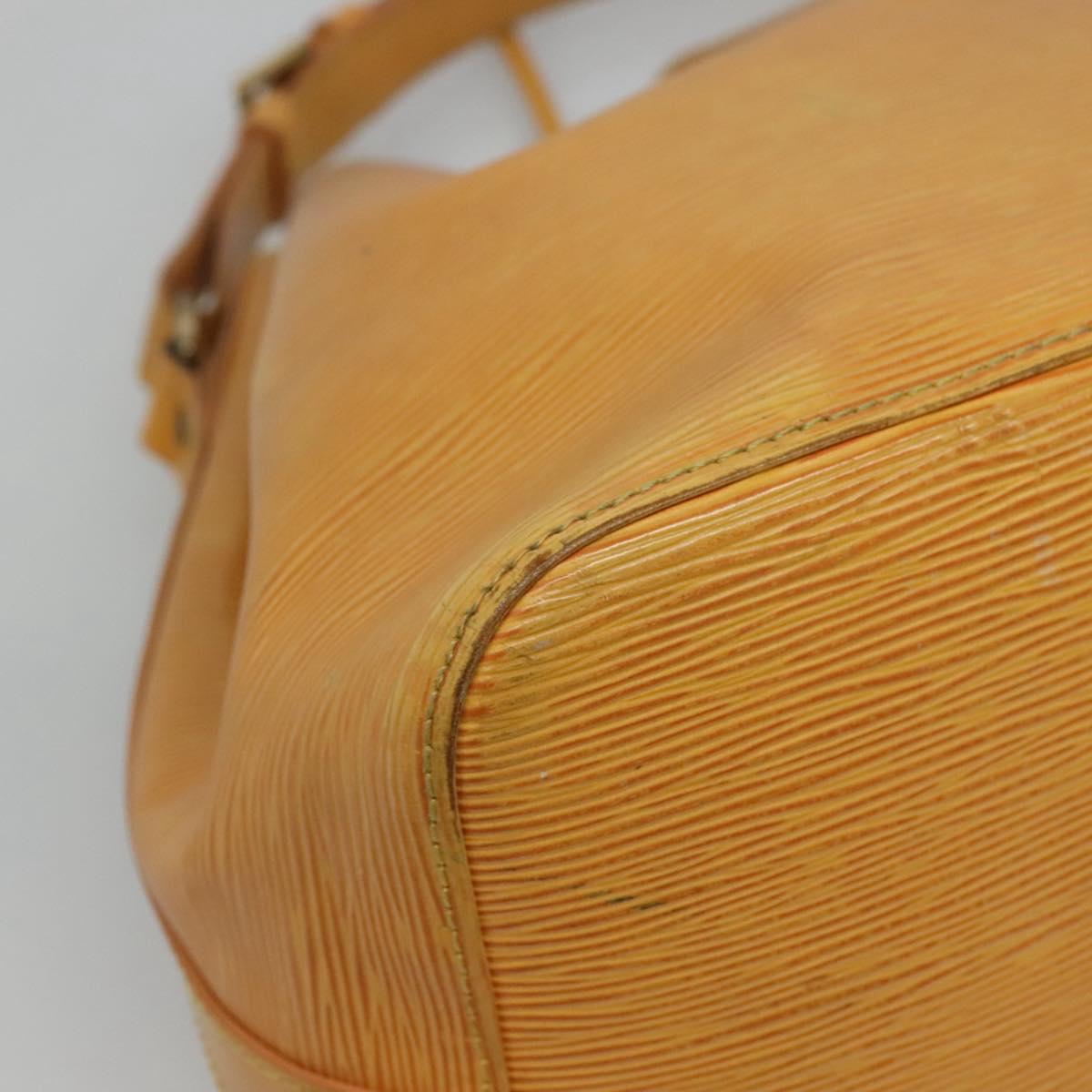 LOUIS VUITTON Epi Petit Noe Shoulder Bag Yellow M44109 LV Auth EC352