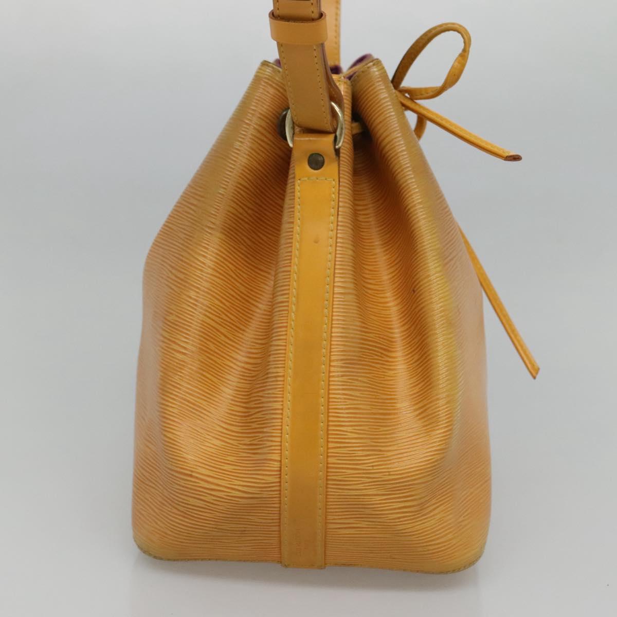 LOUIS VUITTON Epi Petit Noe Shoulder Bag Yellow M44109 LV Auth EC352