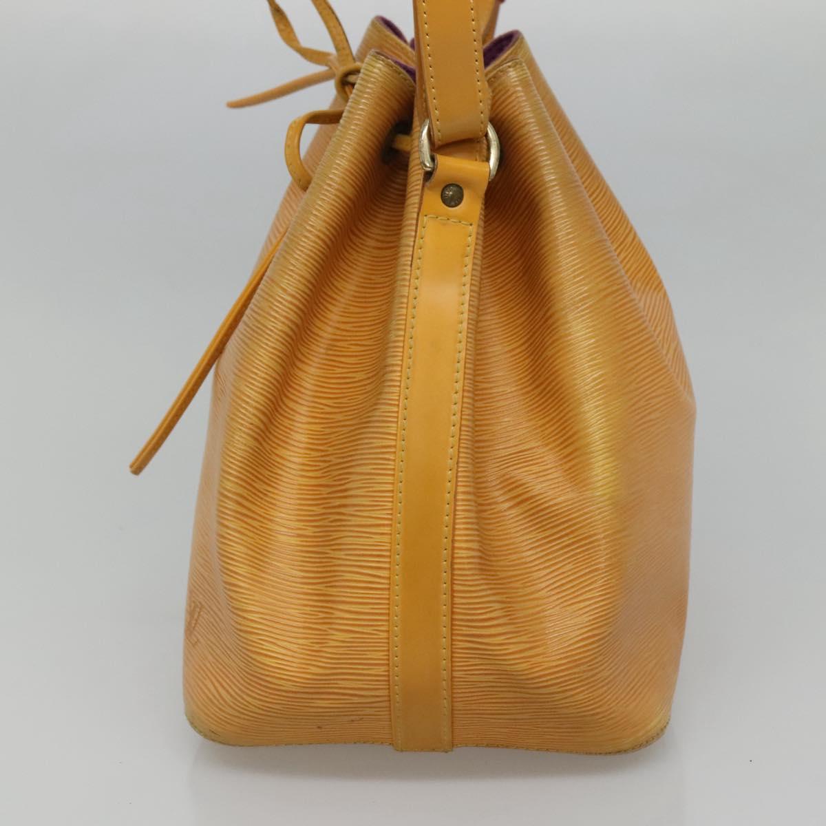 LOUIS VUITTON Epi Petit Noe Shoulder Bag Yellow M44109 LV Auth EC352