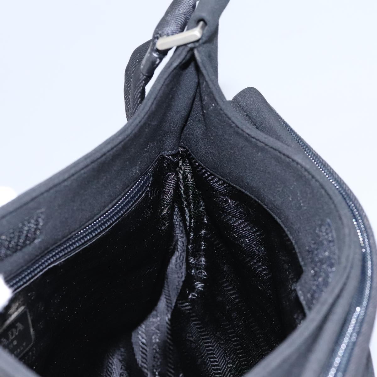 PRADA Shoulder Bag Nylon Black Auth EC354