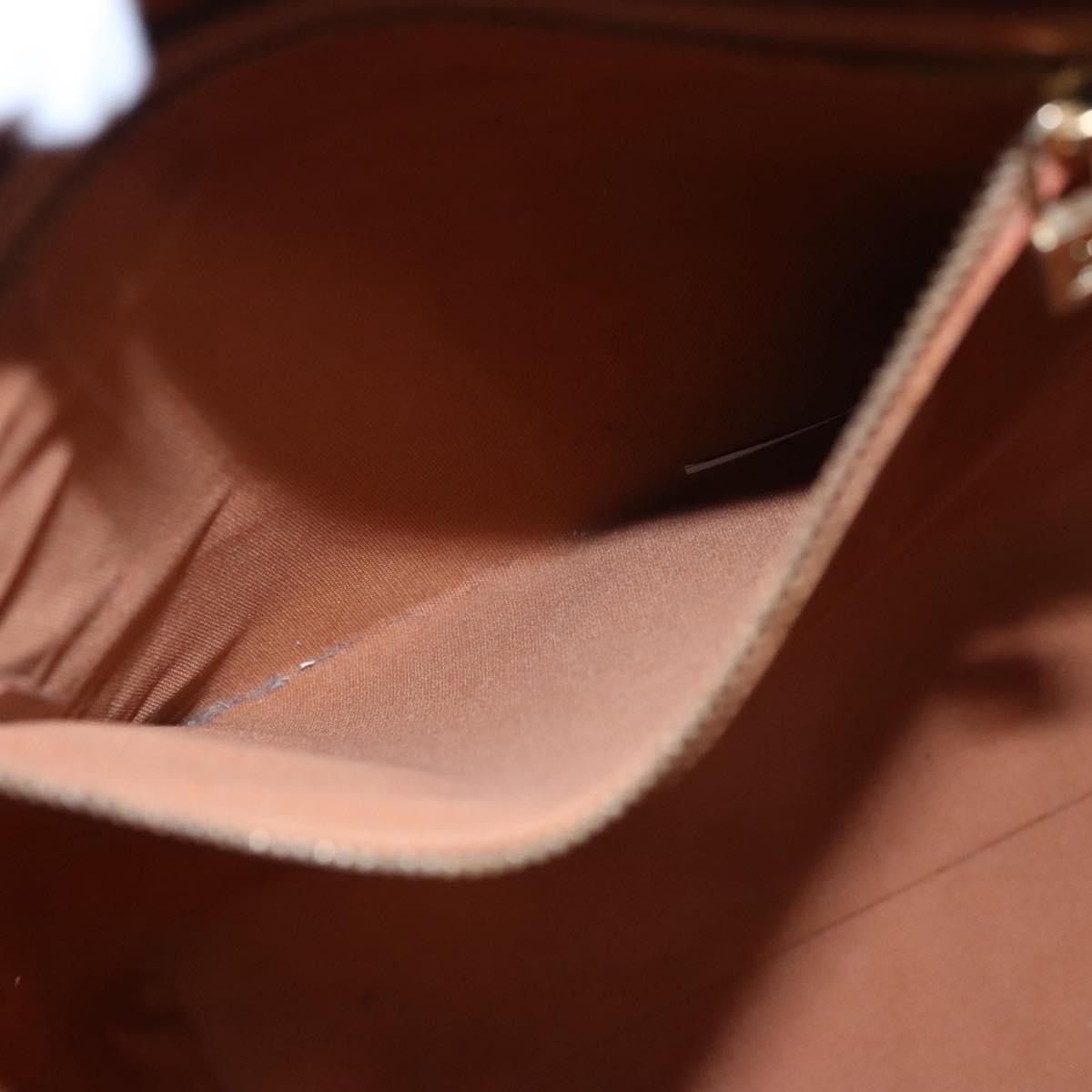 LOUIS VUITTON Monogram Vernis Reade MM Hand Bag Bronze M91143 LV Auth EC356