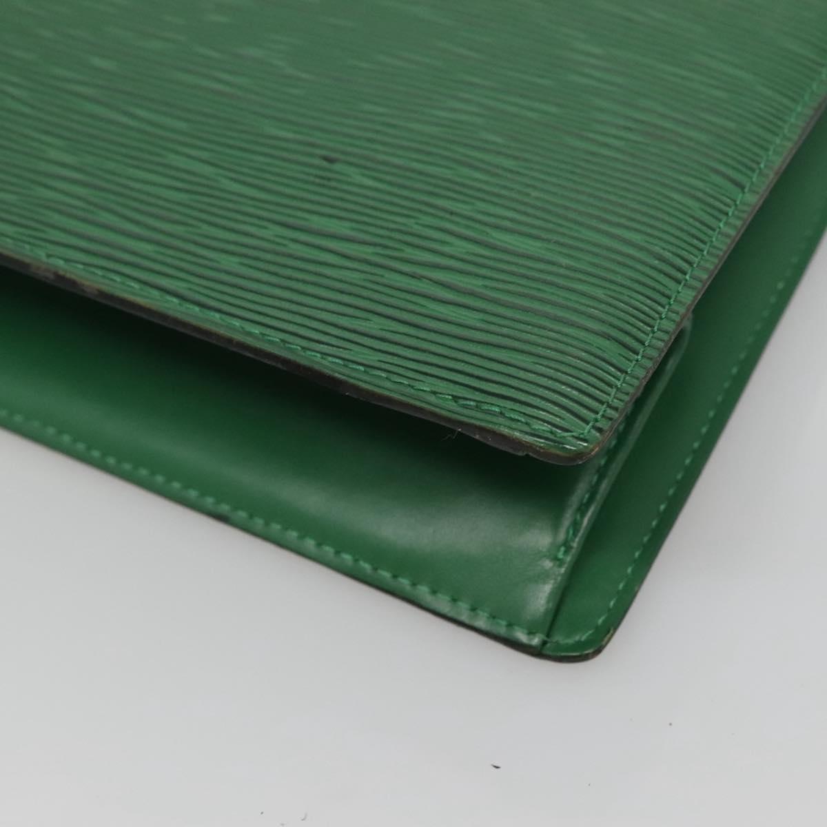 LOUIS VUITTON Epi Trousse Crete Pouch Green M48404 LV Auth EC374