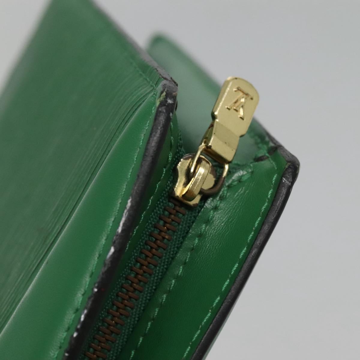 LOUIS VUITTON Epi Trousse Crete Pouch Green M48404 LV Auth EC374