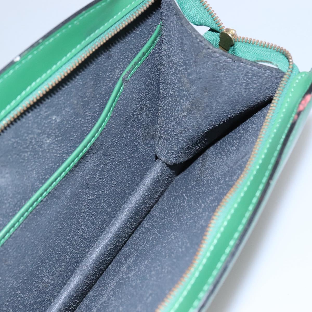 LOUIS VUITTON Epi Trousse Crete Pouch Green M48404 LV Auth EC374