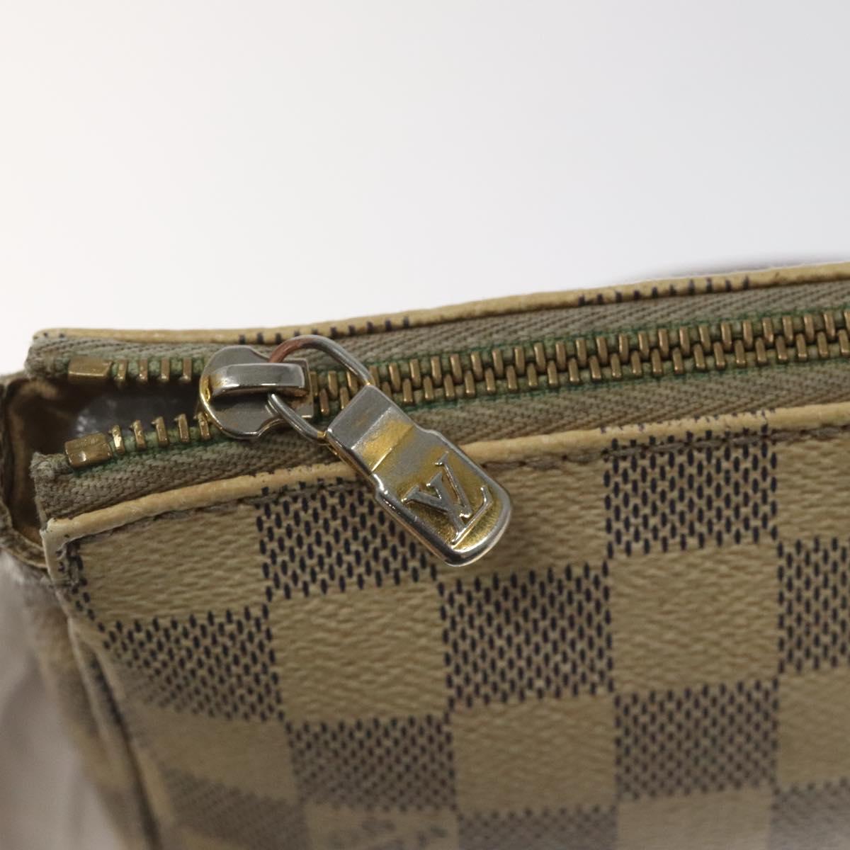 LOUIS VUITTON Damier Azur Pochette Accessoires Pouch N51986 LV Auth EC377