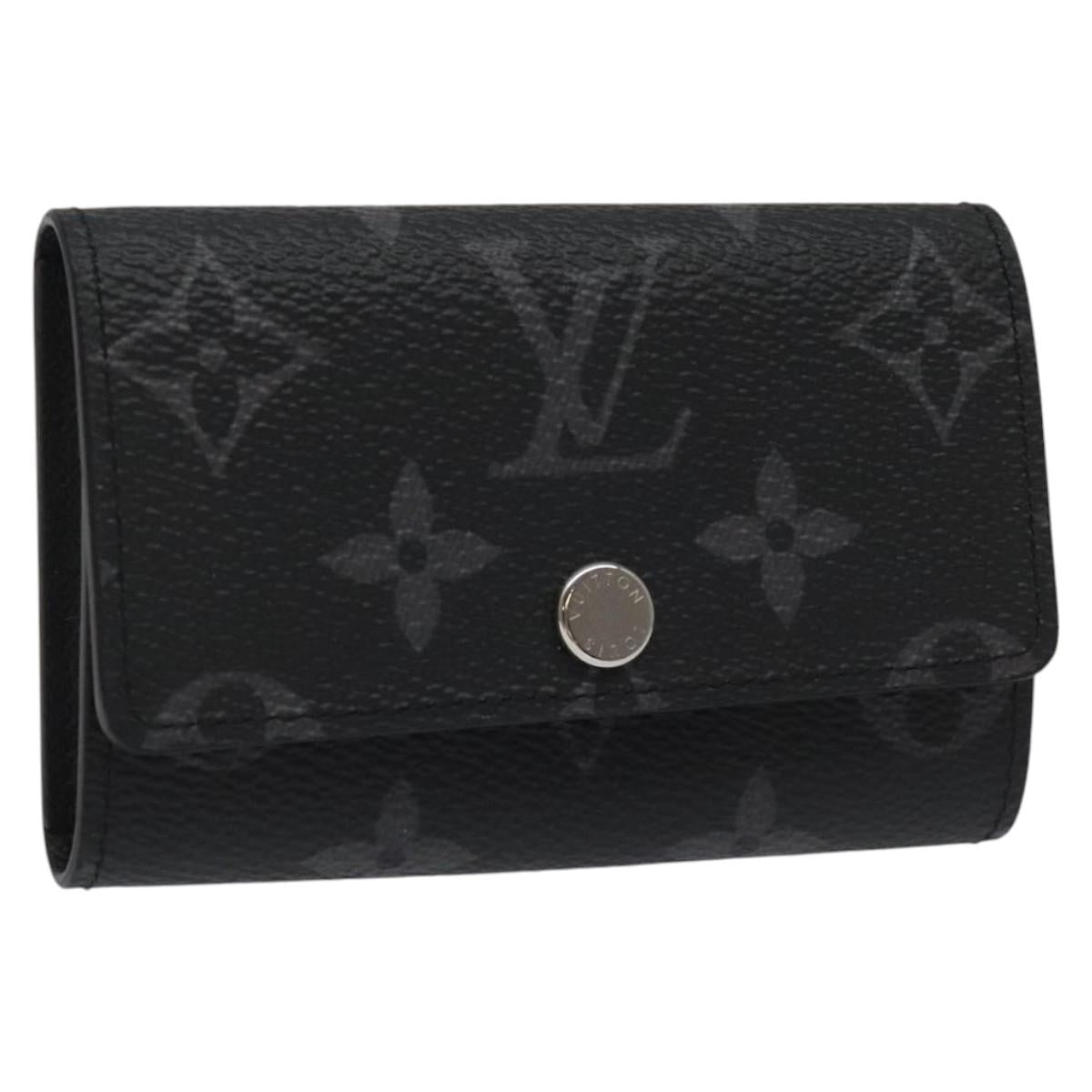 LOUIS VUITTON Monogram Eclipse Multicles6 Key Case M82603 LV Auth EC409M