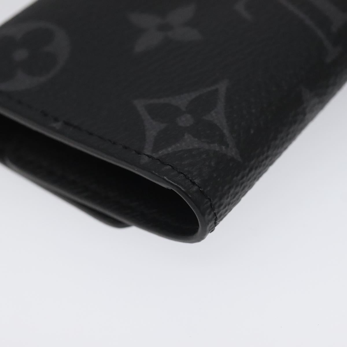 LOUIS VUITTON Monogram Eclipse Multicles6 Key Case M82603 LV Auth EC409M