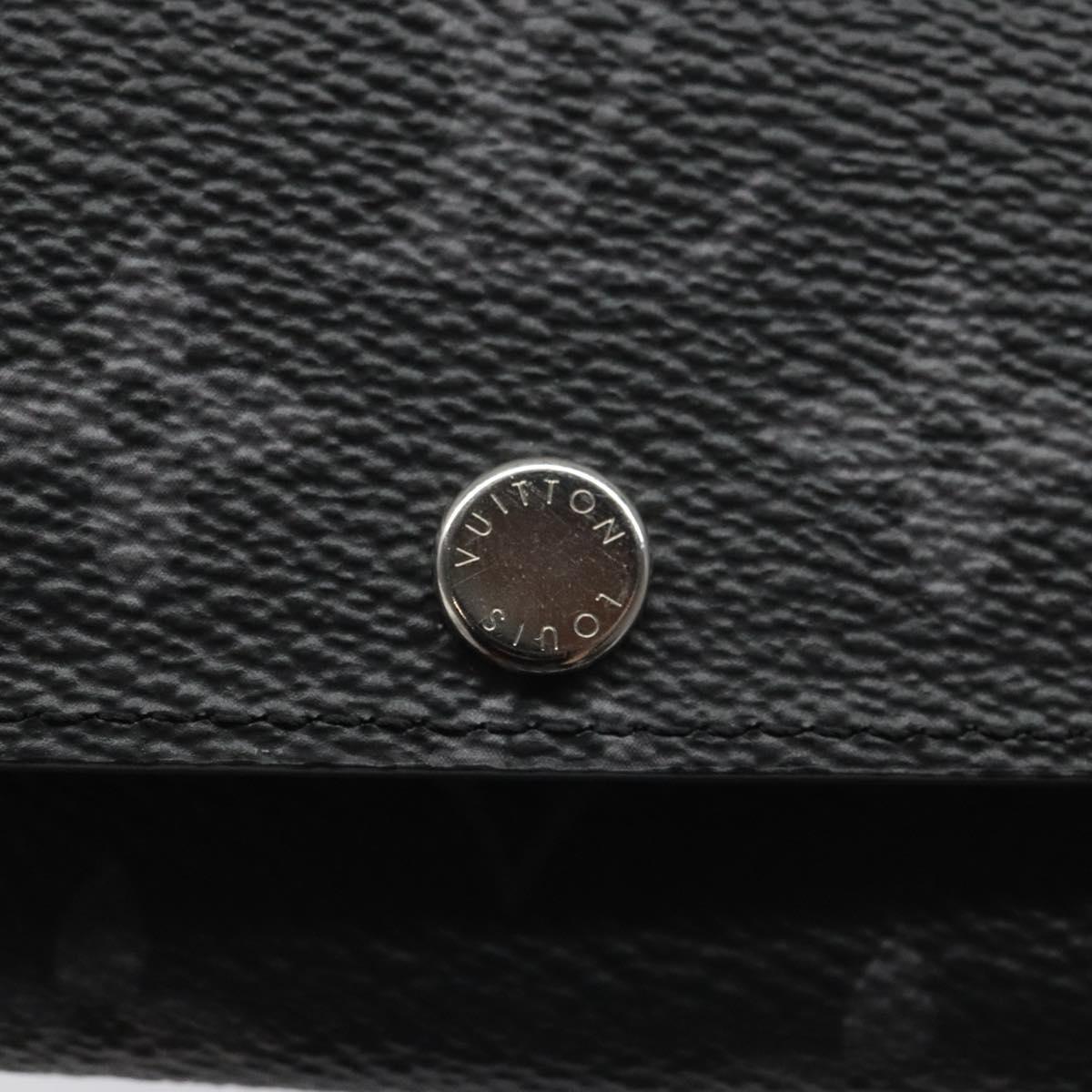 LOUIS VUITTON Monogram Eclipse Multicles6 Key Case M82603 LV Auth EC409M