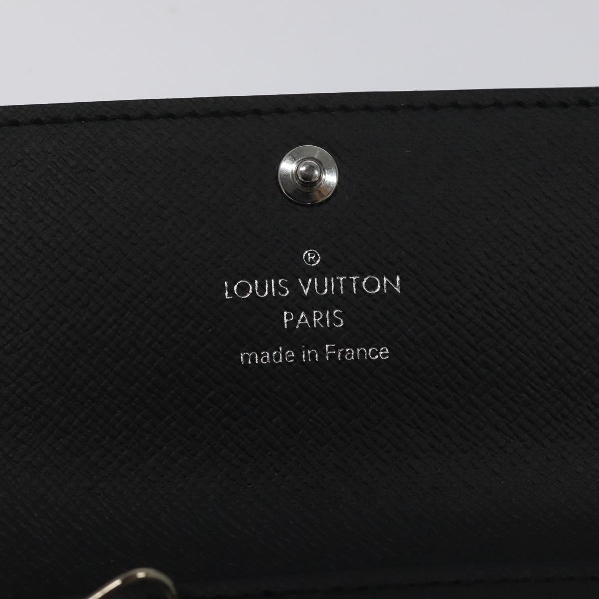 LOUIS VUITTON Monogram Eclipse Multicles6 Key Case M82603 LV Auth EC409M