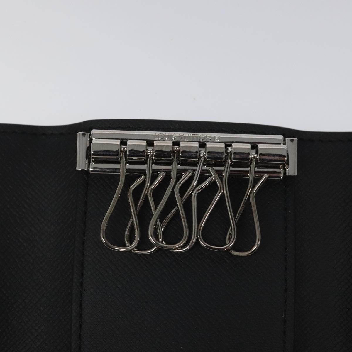 LOUIS VUITTON Monogram Eclipse Multicles6 Key Case M82603 LV Auth EC409M