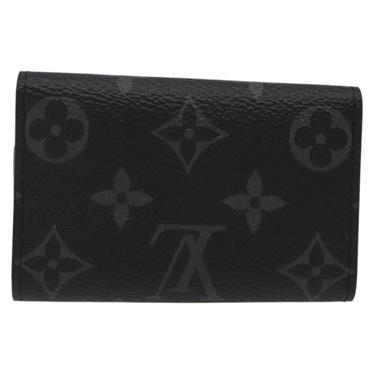 LOUIS VUITTON Monogram Eclipse Multicles6 Key Case M82603 LV Auth EC409M