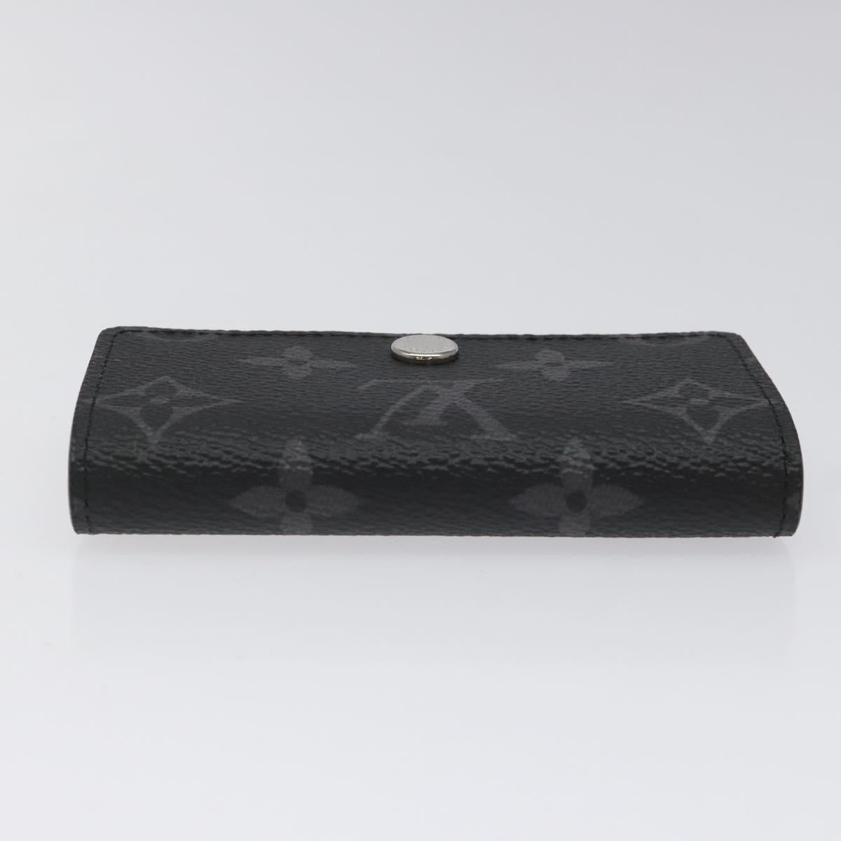 LOUIS VUITTON Monogram Eclipse Multicles6 Key Case M82603 LV Auth EC409M
