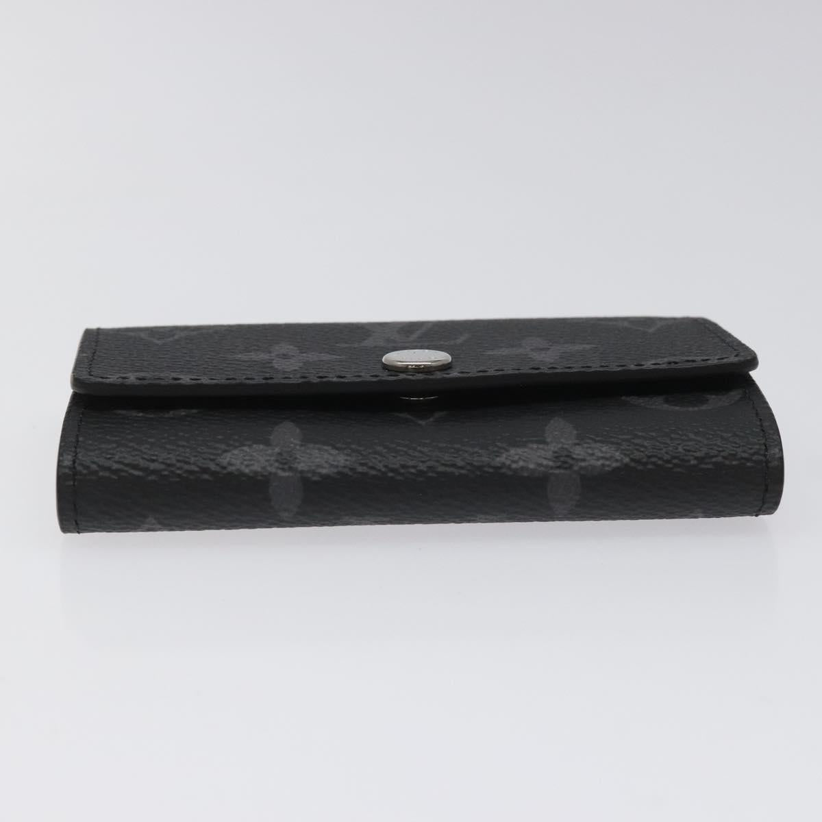 LOUIS VUITTON Monogram Eclipse Multicles6 Key Case M82603 LV Auth EC409M