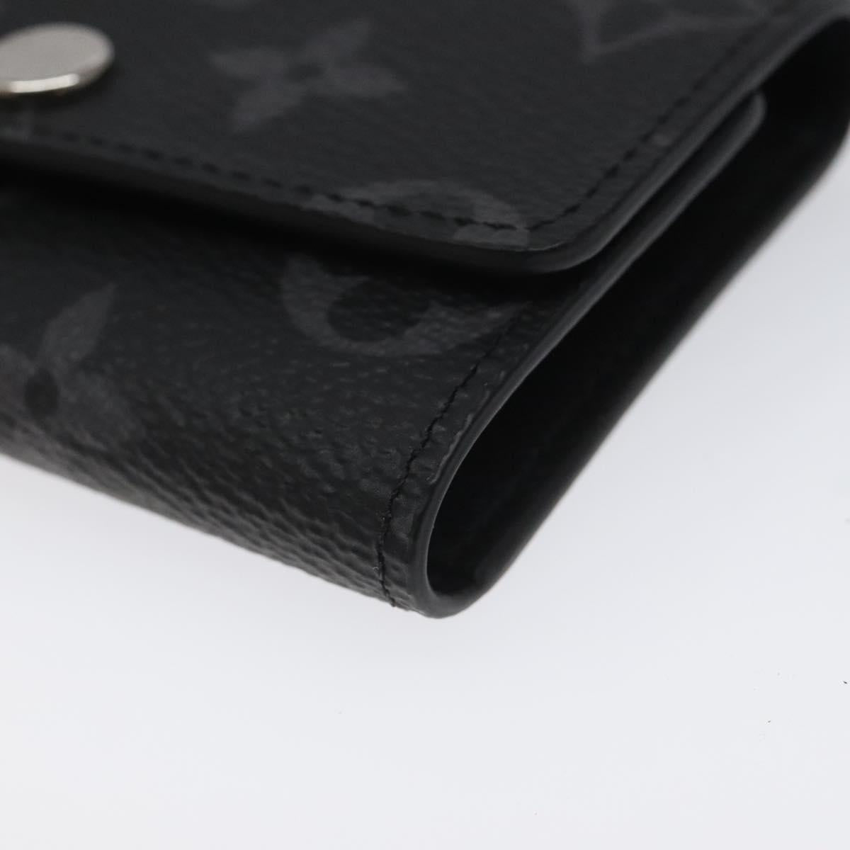 LOUIS VUITTON Monogram Eclipse Multicles6 Key Case M82603 LV Auth EC409M