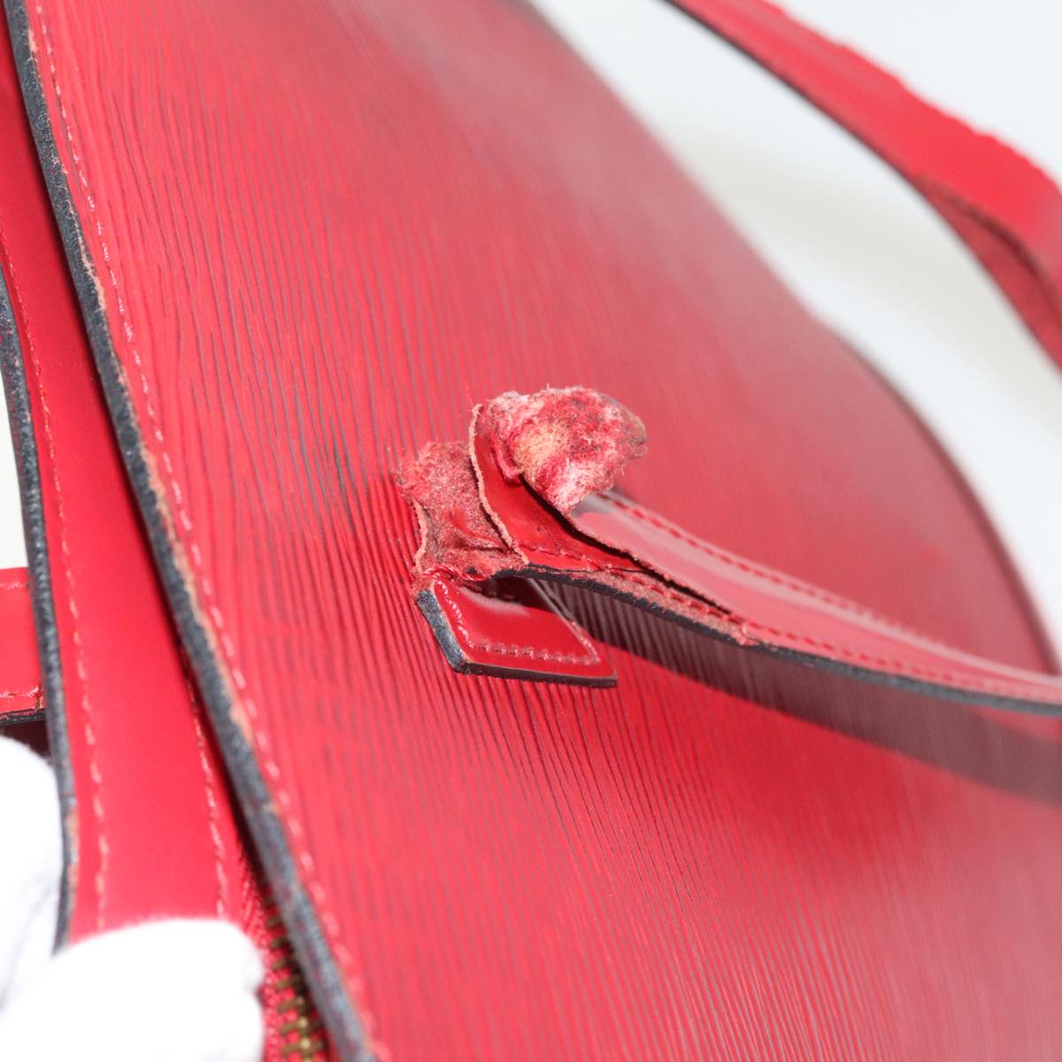 LOUIS VUITTON Epi Saint Jacques Shoulder Bag Red M52277 LV Auth EC445