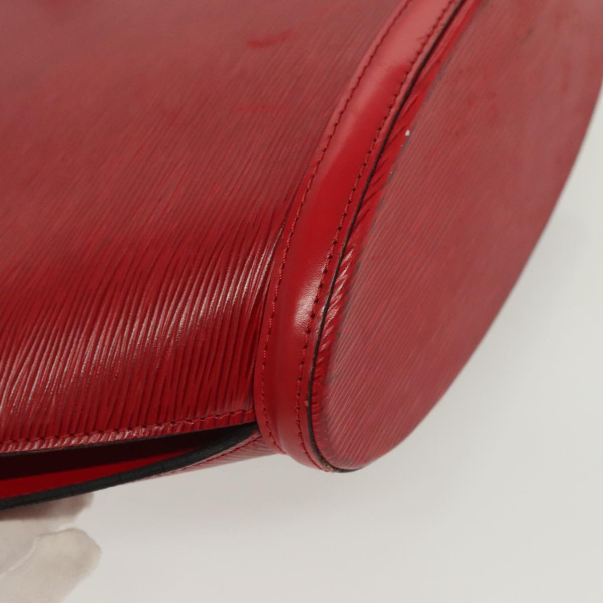 LOUIS VUITTON Epi Saint Jacques Shoulder Bag Red M52277 LV Auth EC445