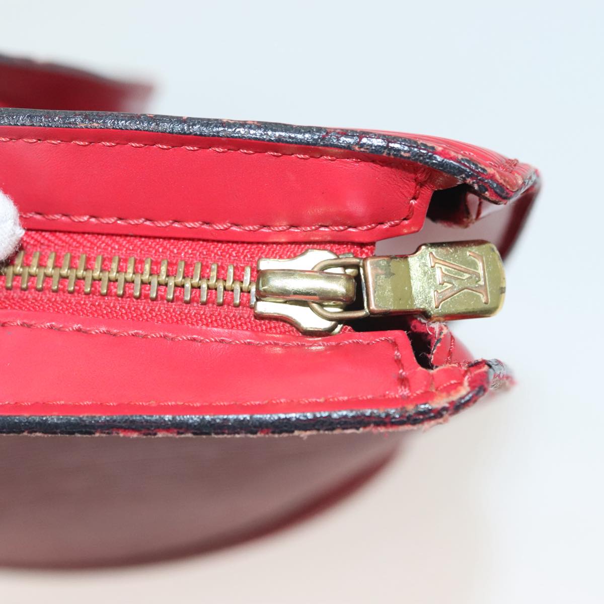 LOUIS VUITTON Epi Saint Jacques Shoulder Bag Red M52277 LV Auth EC445