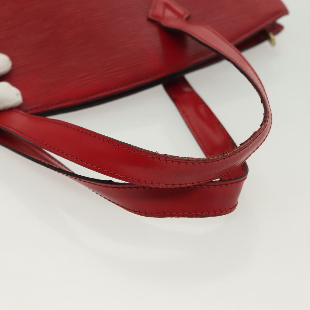 LOUIS VUITTON Epi Saint Jacques Shoulder Bag Red M52277 LV Auth EC445