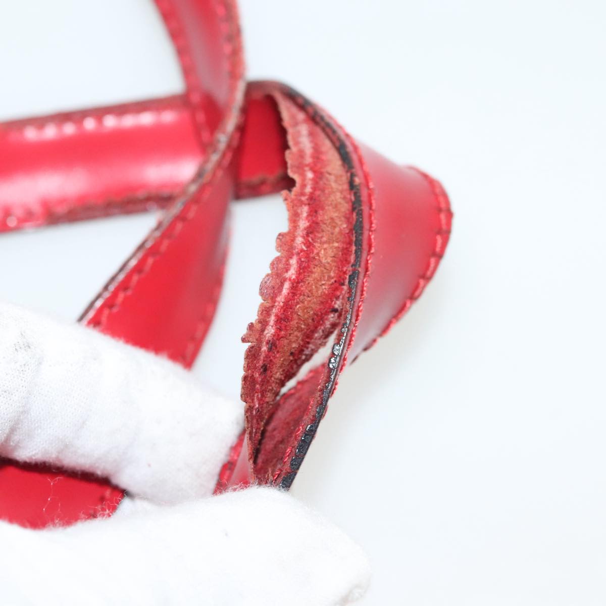 LOUIS VUITTON Epi Saint Jacques Shoulder Bag Red M52277 LV Auth EC445